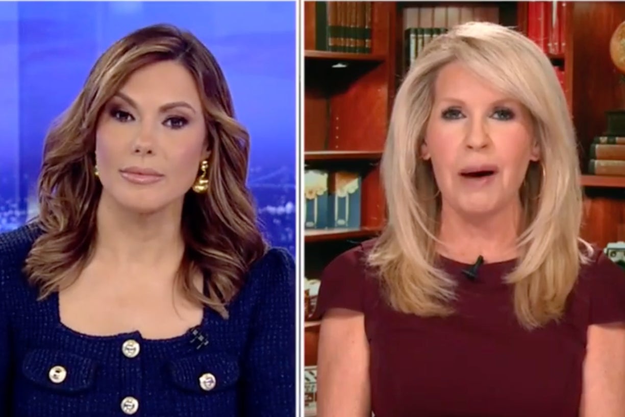 Monica Crowley (right) has warned her fellow members of the Republican party not to underestimate Alexandria Ocasio-Cortez, after the New York congresswoman’s name has been floated as a possible contender to lead the Democrats in 2028