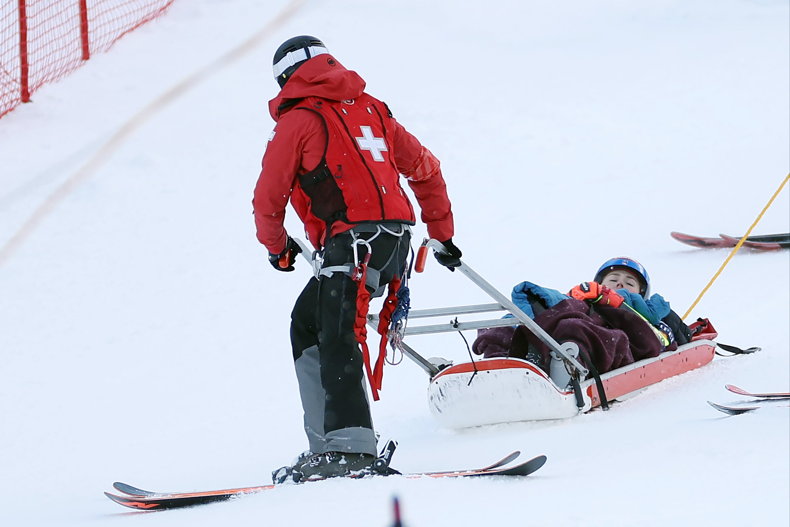 Mikaela Shiffrin thankfully escaped serious injury in a heavy crash