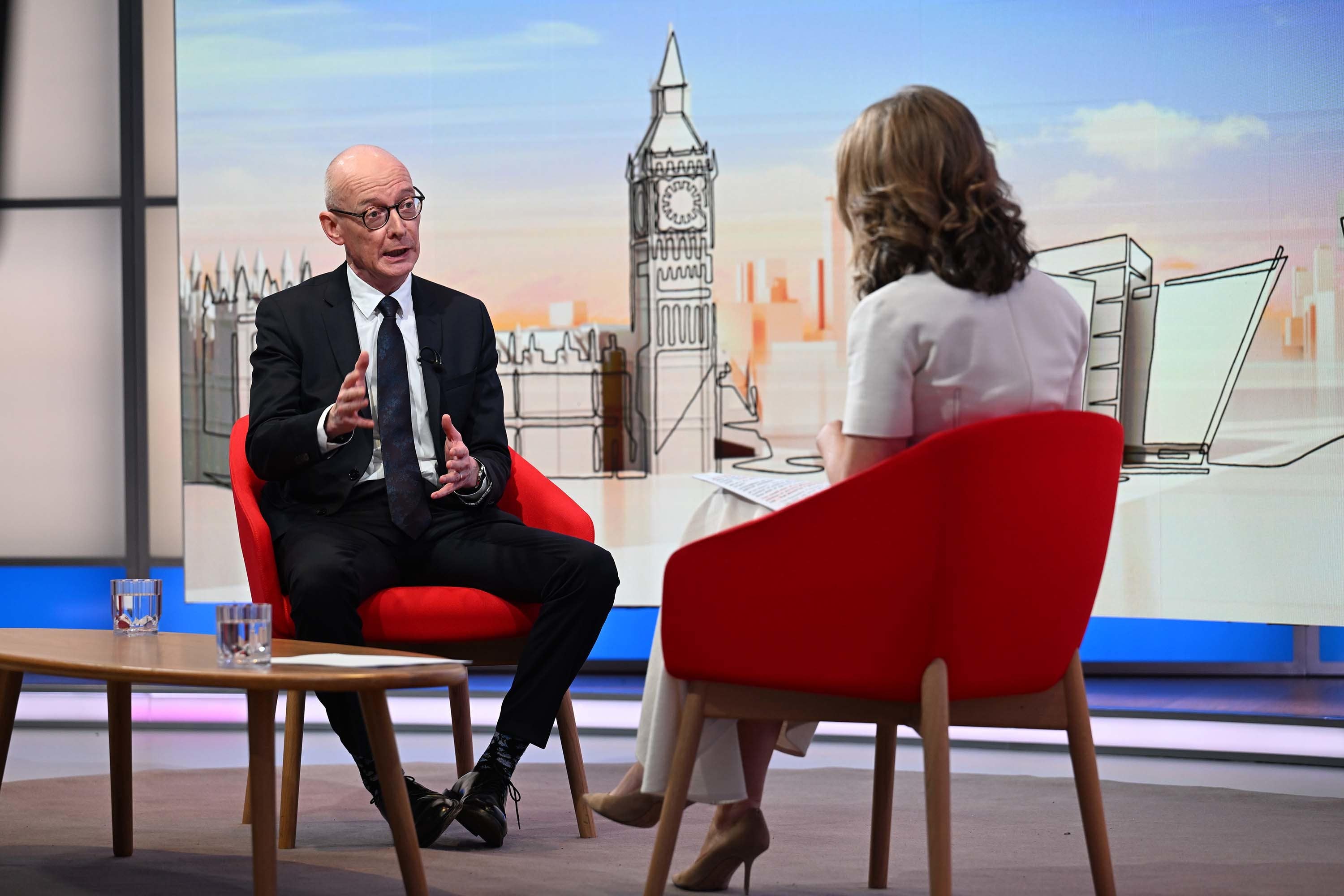 Chancellor of the Duchy of Lancaster Pat McFadden, appearing on the BBC1 current affairs programme, Sunday With Laura Kuenssberg (Jeff Overs/BBC/PA)