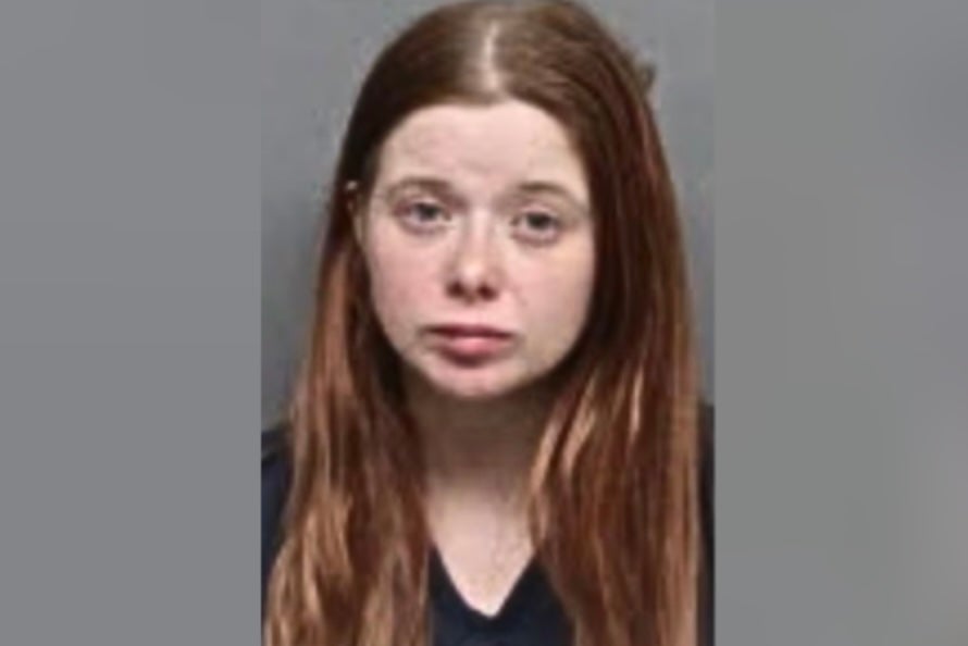 Brittney Clark, 27, was arrested by police in Lincoln, Nebraska, after they say she left a four-year-old girl unattended while she played “skill games” inside a truck stop