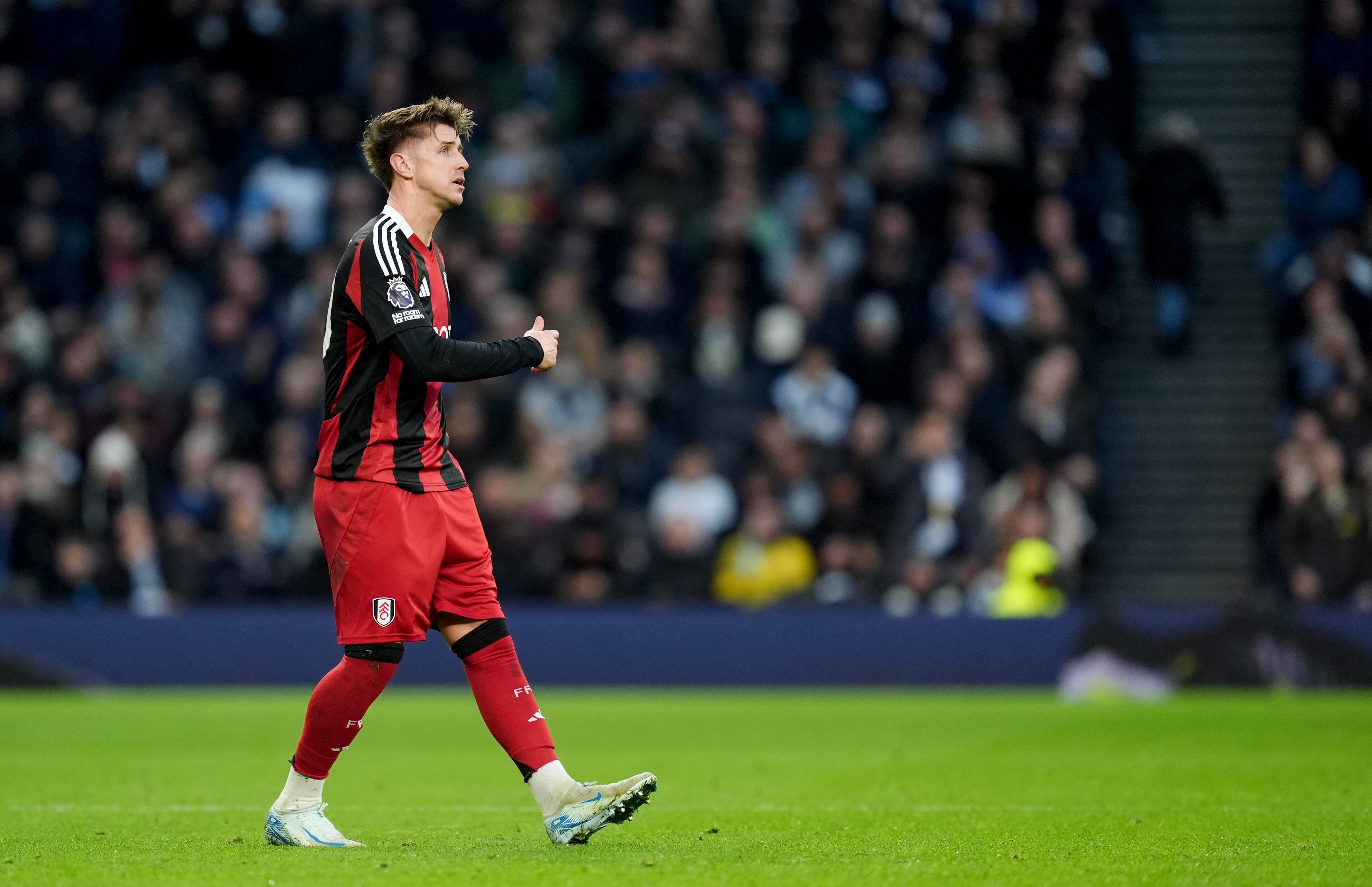 Tom Cairney was sent off after earning Fulham a point