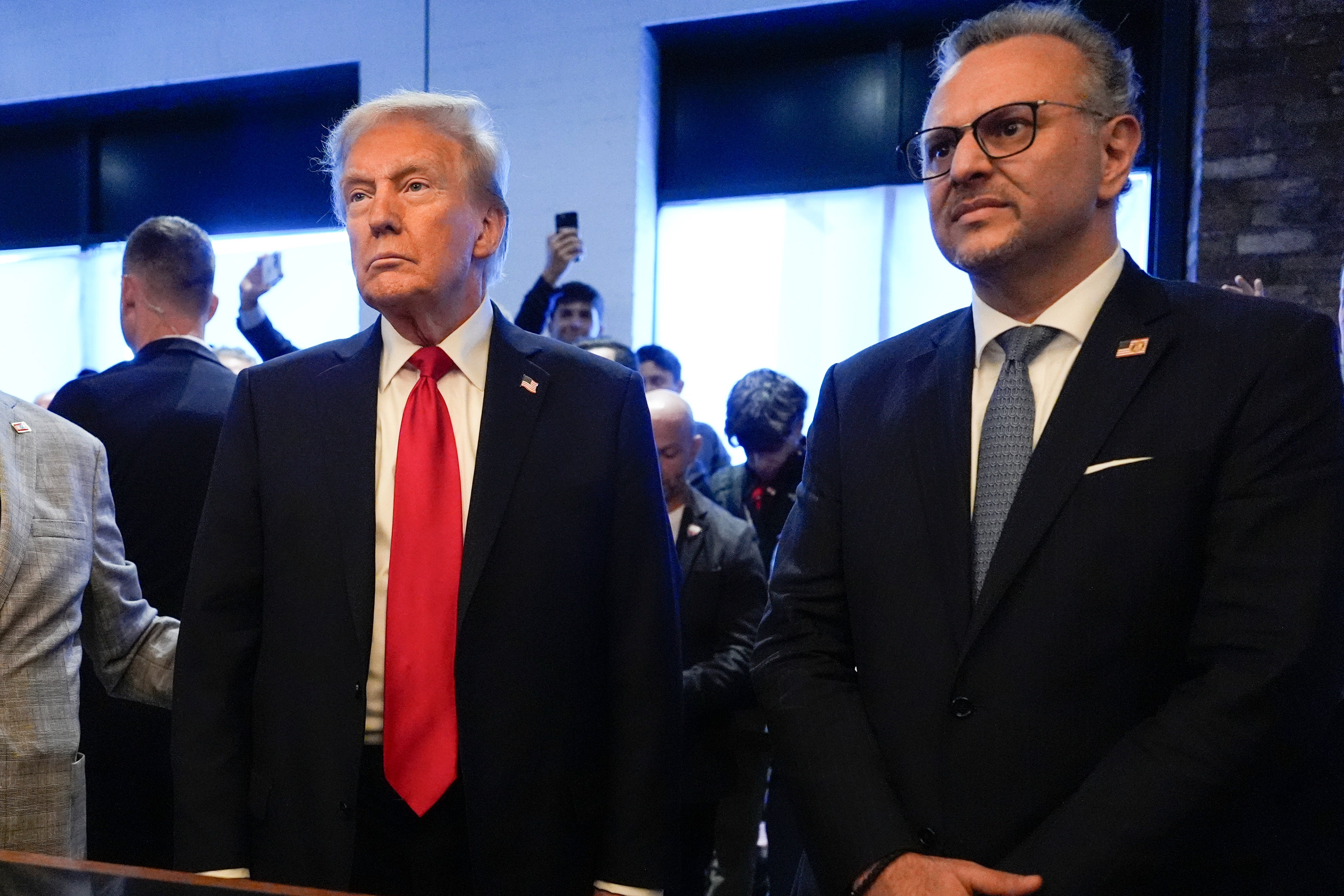 Massad Boulos, right, has been appointed as Trump’s senior adviser on the Middle East