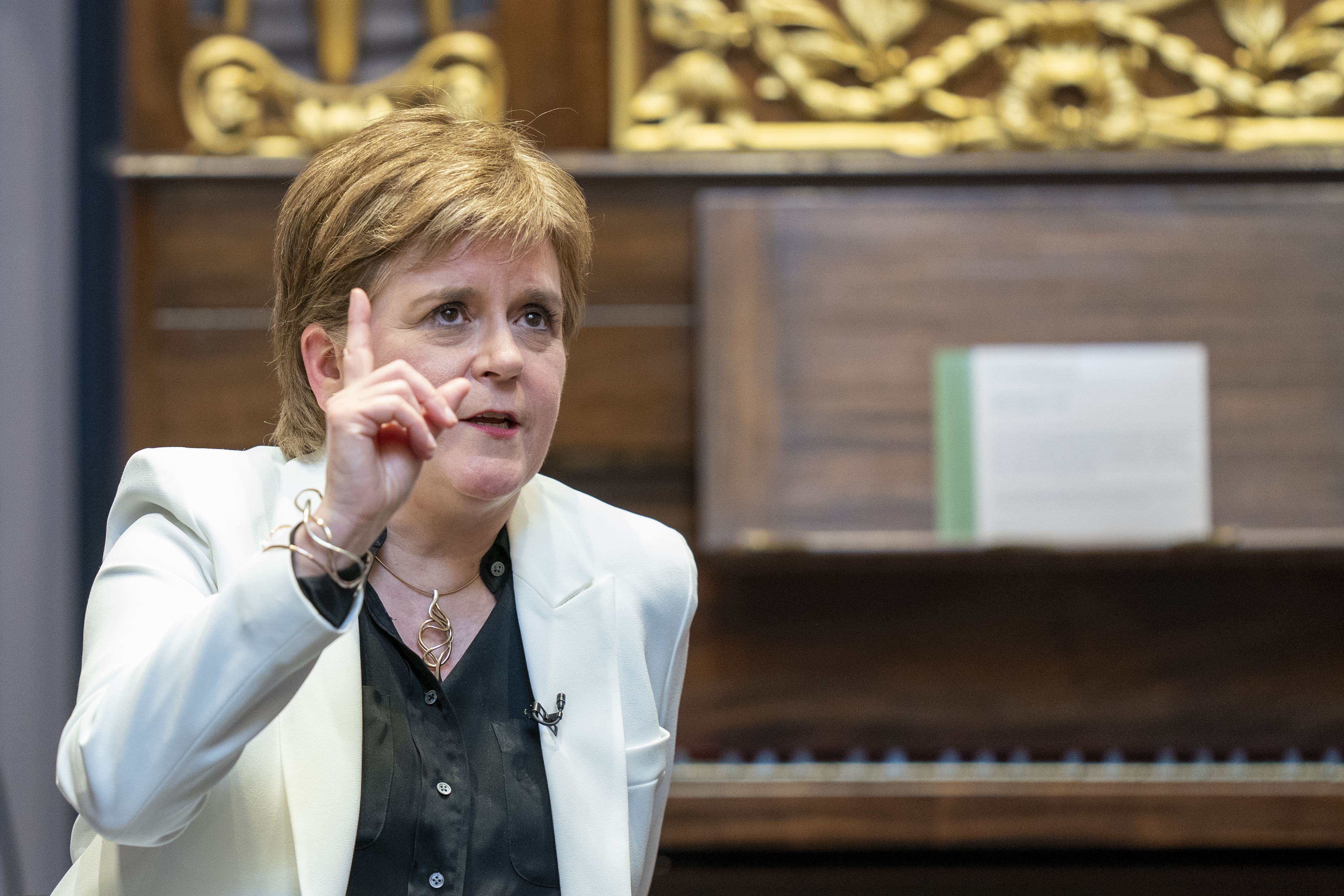 Former first minister Nicola Sturgeon during a devolution event in Edinburgh (Jane Barlow/PA)