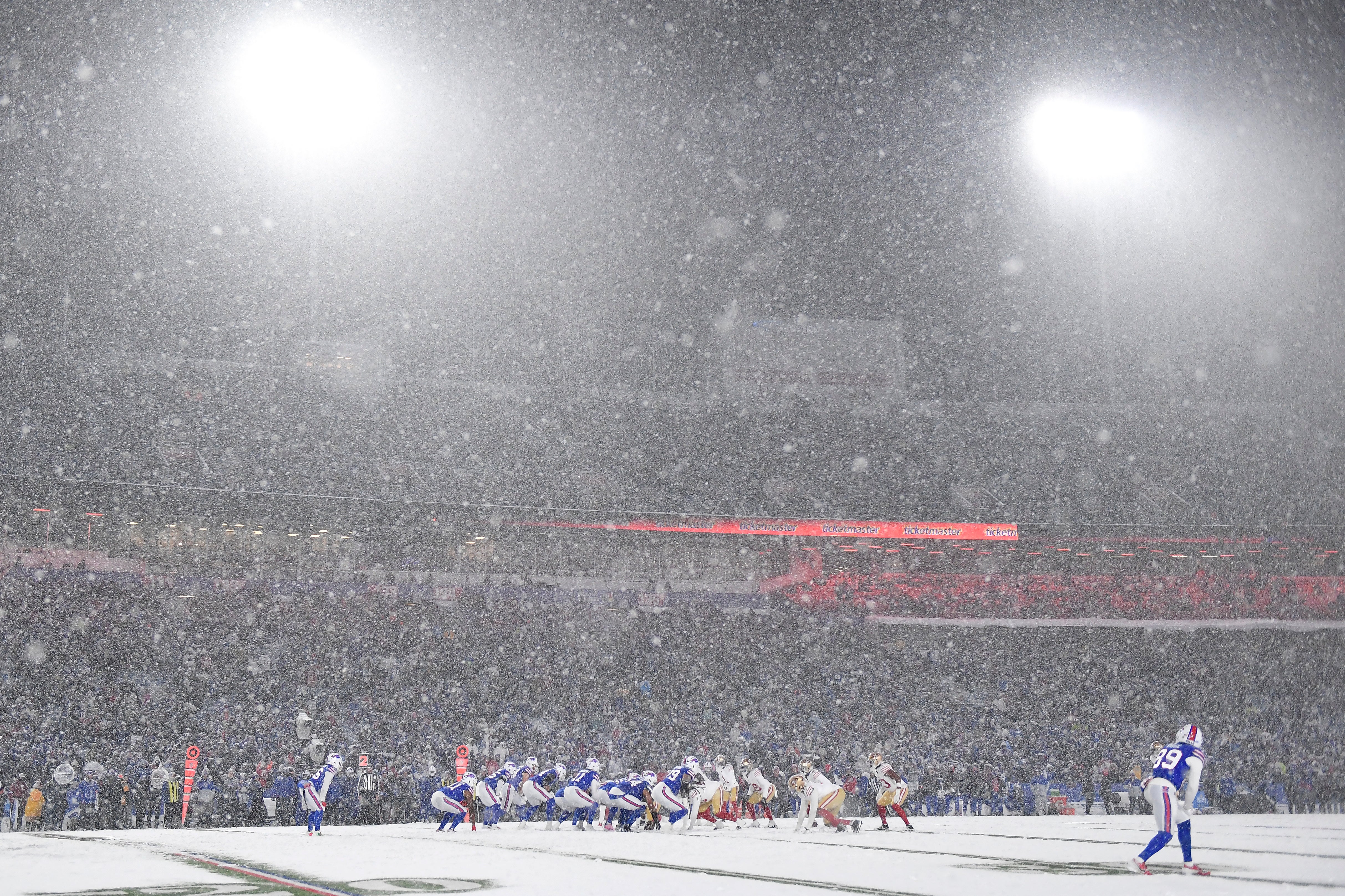 Mia’s father, Mike Decamilla, said a “drunk” Bills fan tried pushing her down the stairs as they were in an unshoveled section of the stadium