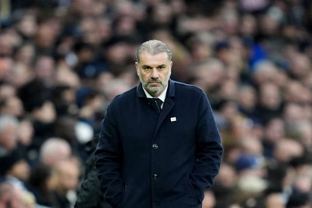 Ange Postecoglou takes Tottenham to Bournemouth on Thursday night (Ben Whitley/PA)