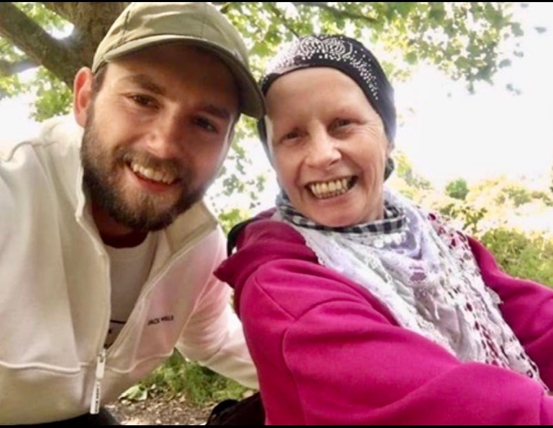 Jack Davies with his mother Michaela just days before his death