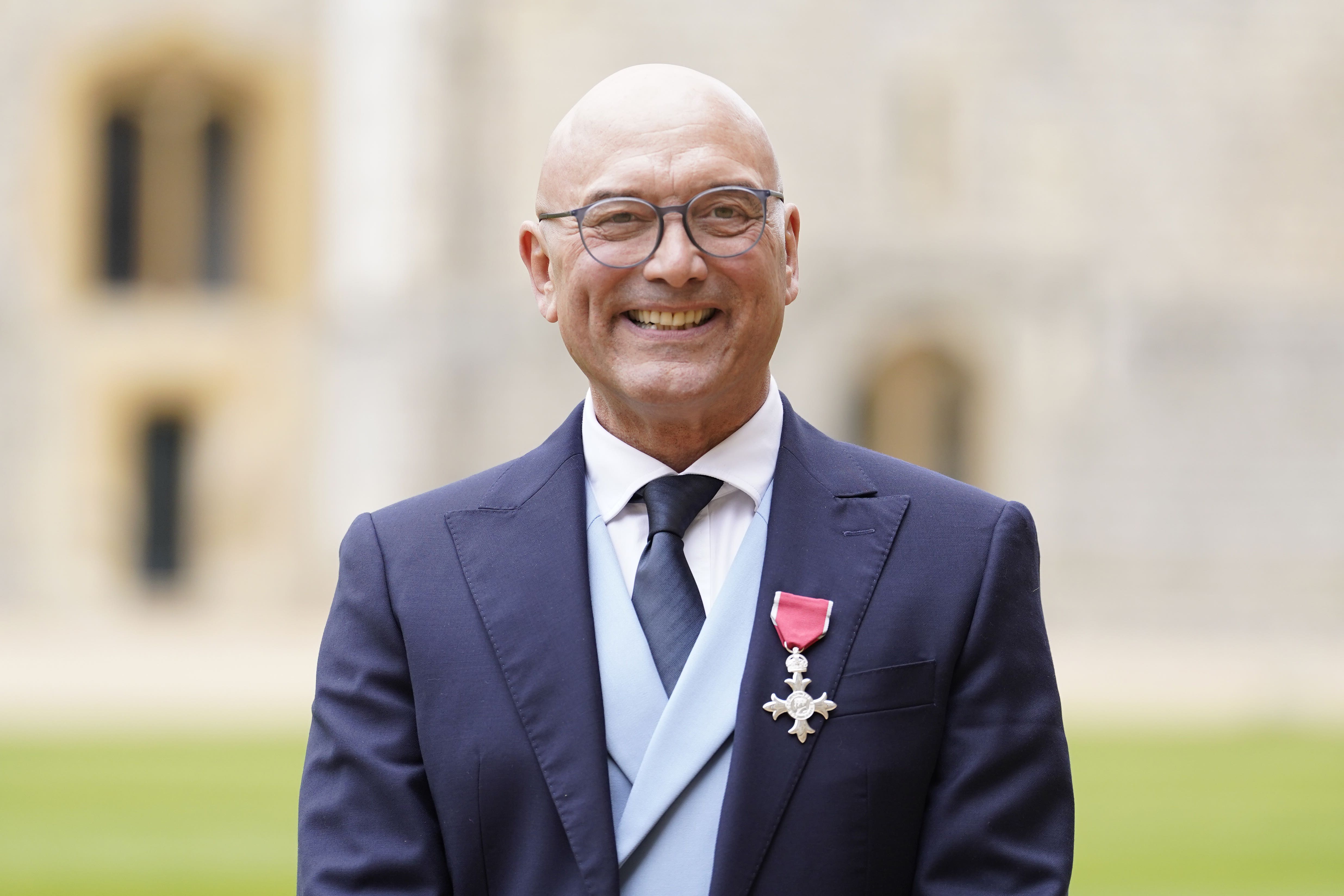 Gregg Wallace after being made a Member of the Order of the British Empire (MBE) by the Princess Royal in an investiture ceremony at Windsor Castle. Picture date: Tuesday February 28, 2023.