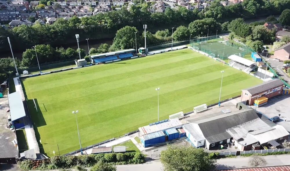 The incident took place at Warrington Town’s stadium