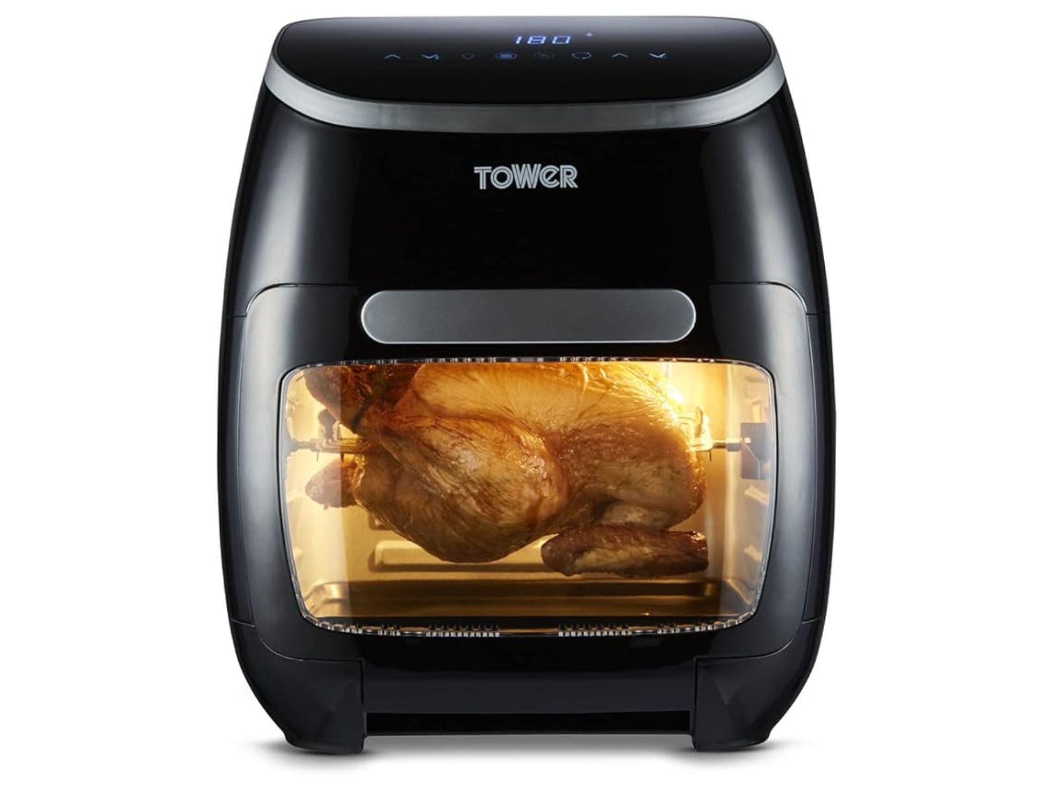 Tower xpress pro combo 5-in-1 digital air fryer oven with rotisserie