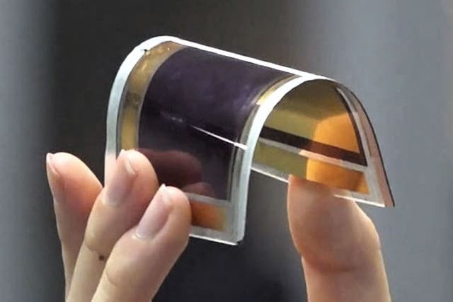 <p>Next-generation solar panels made using the ‘miracle material’ perovskite are thin and flexible</p>