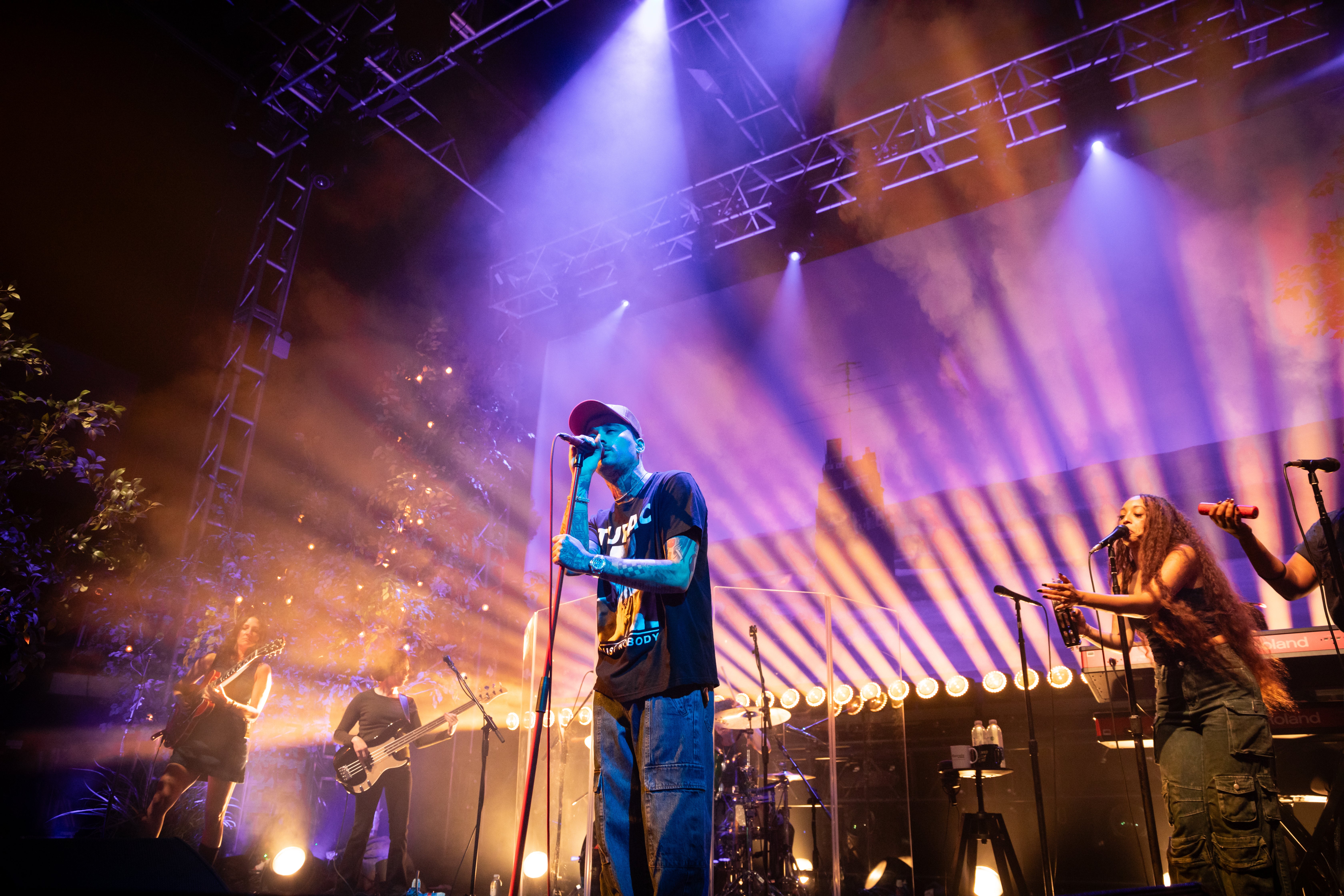 Zayn Malik on stage in Leeds during his ‘Stairway to the Sky’ solo tour
