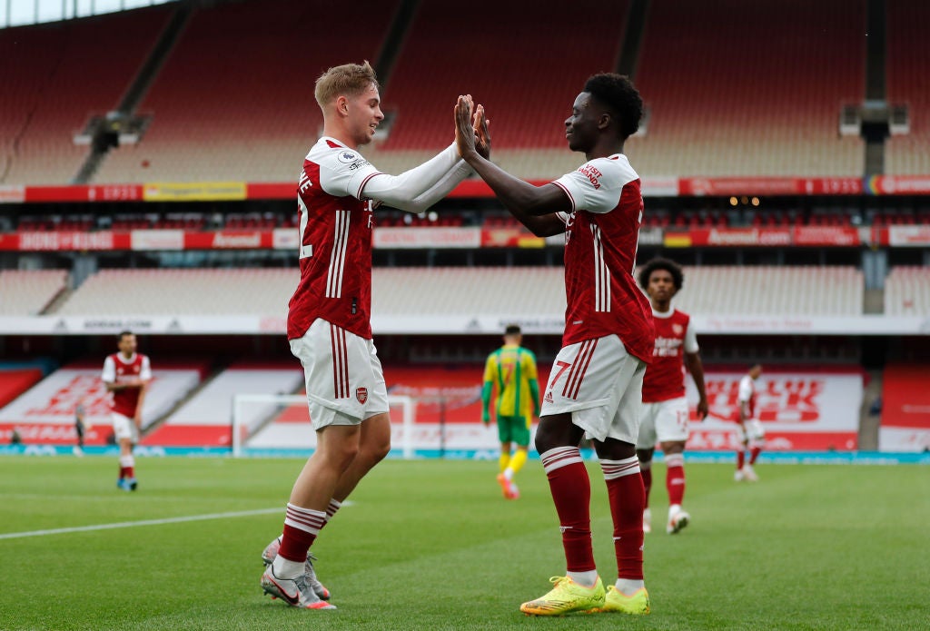 Emile Smith Rowe and Bukayo Saka helped to reinvigorate Arsenal early in Arteta’s reign