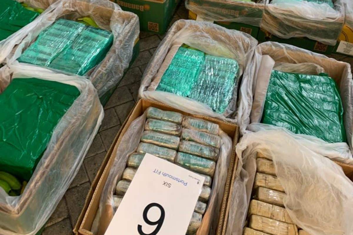 Blocks of cocaine found in banana boxes (NCA/PA)