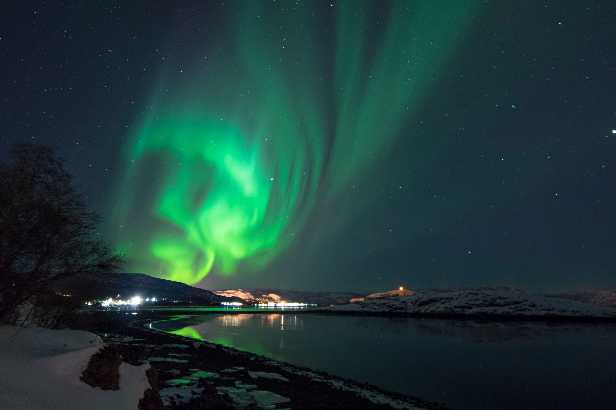 Ambassador Cruise Lines dock in Alta, which is a prime spot for viewing the northern lights