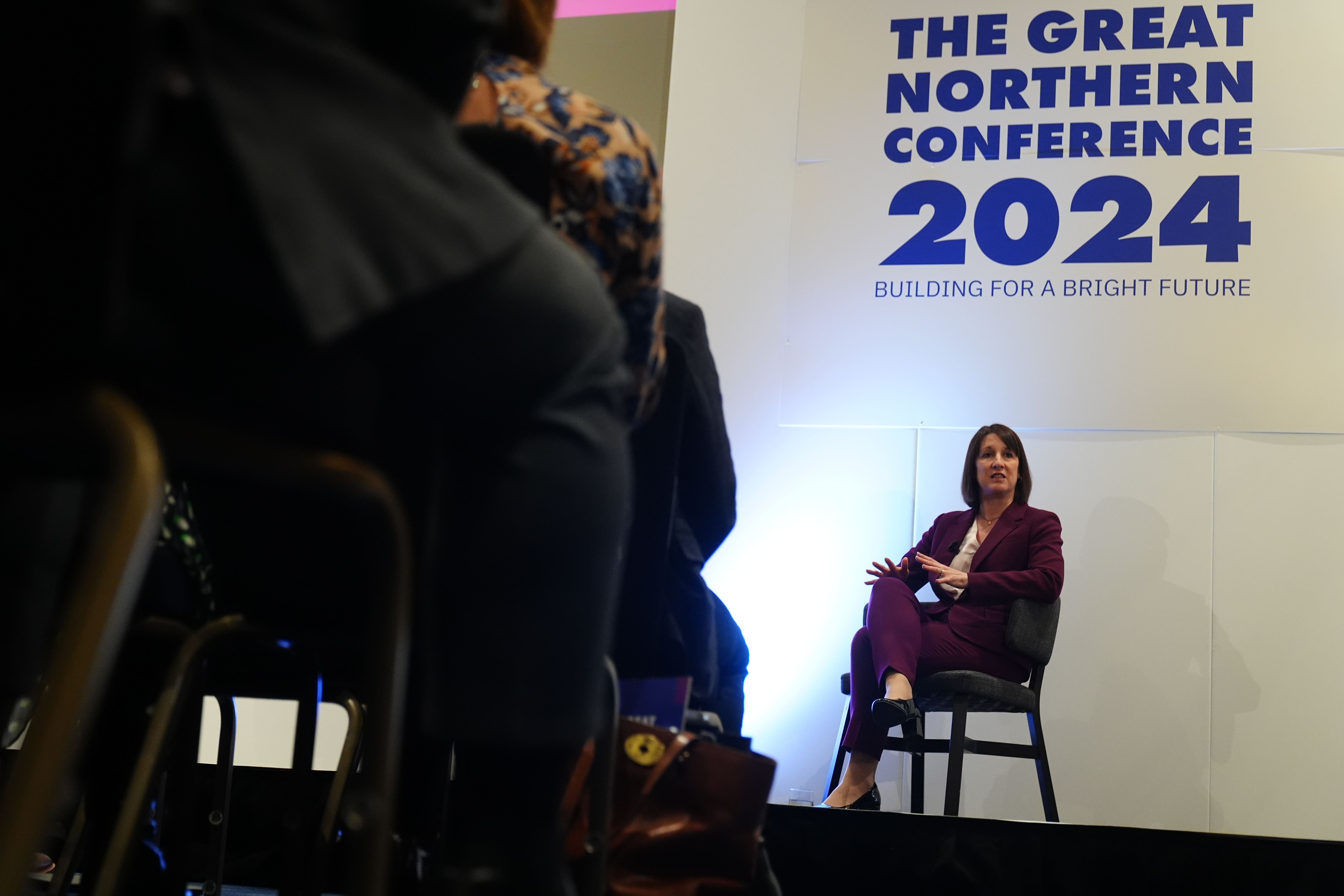 Chancellor of the Exchequer Rachel Reeves speaking at the Great Northern Conference in Hull (Owen Humphreys/PA)