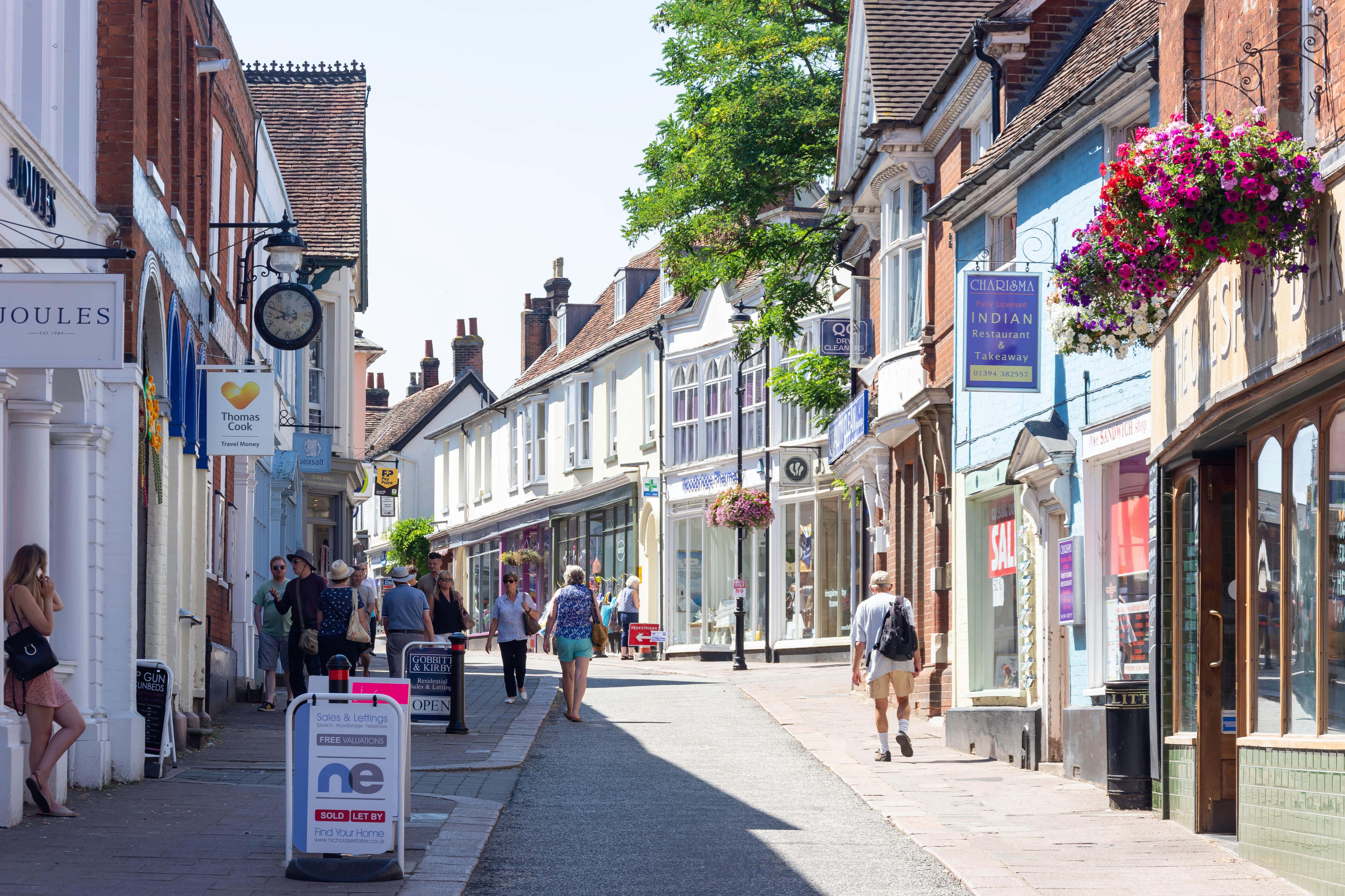 Woodbridge in Suffolk topped the Rightmove poll