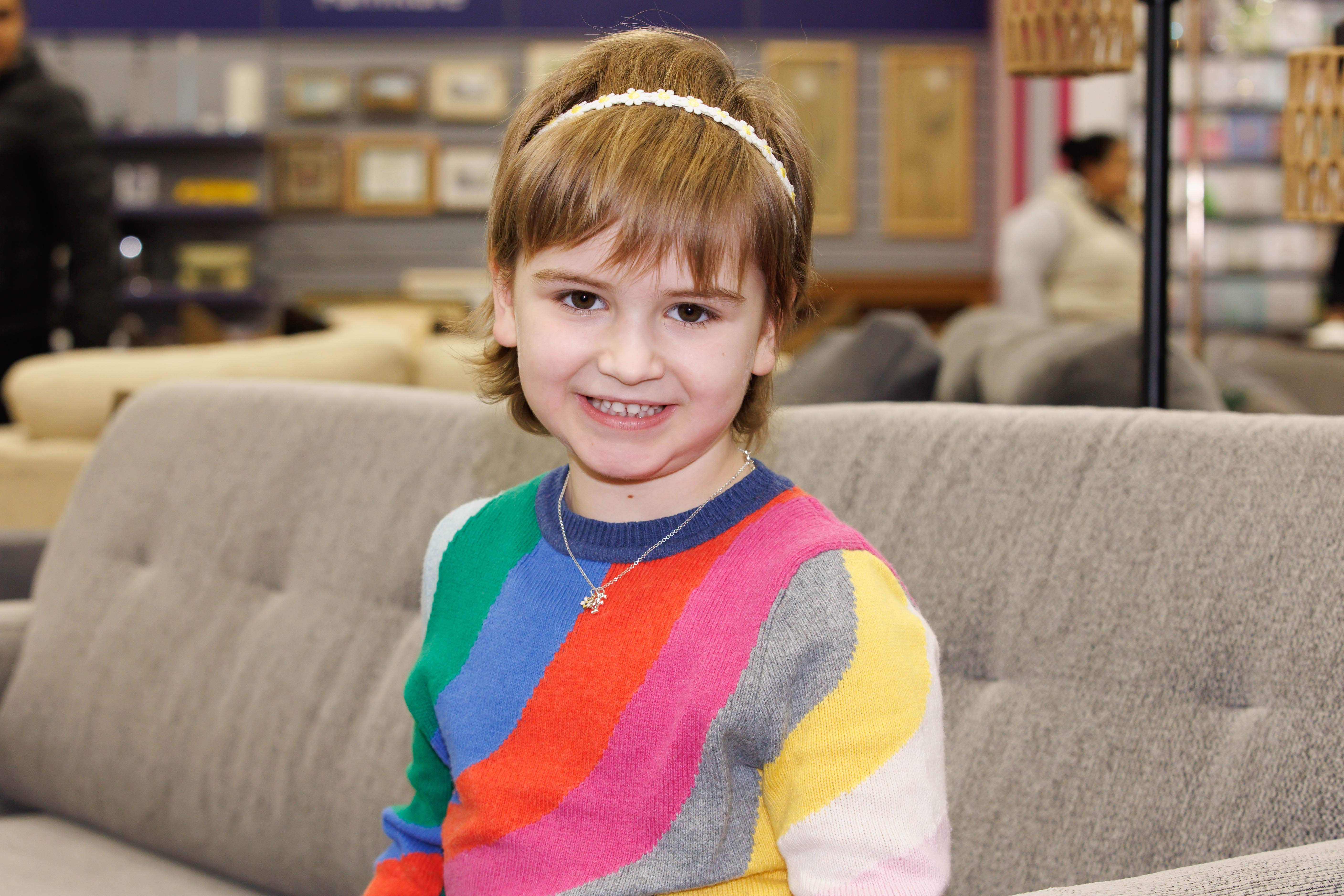 Fearne Stewart, five, is one of five child cancer survivors who inspired a new poem called Courage Looks Like Me (Steve Welsh/PA)