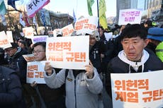 Protests in South Korea as lawmakers call for President Yoon’s resignation after martial law lifted: Live