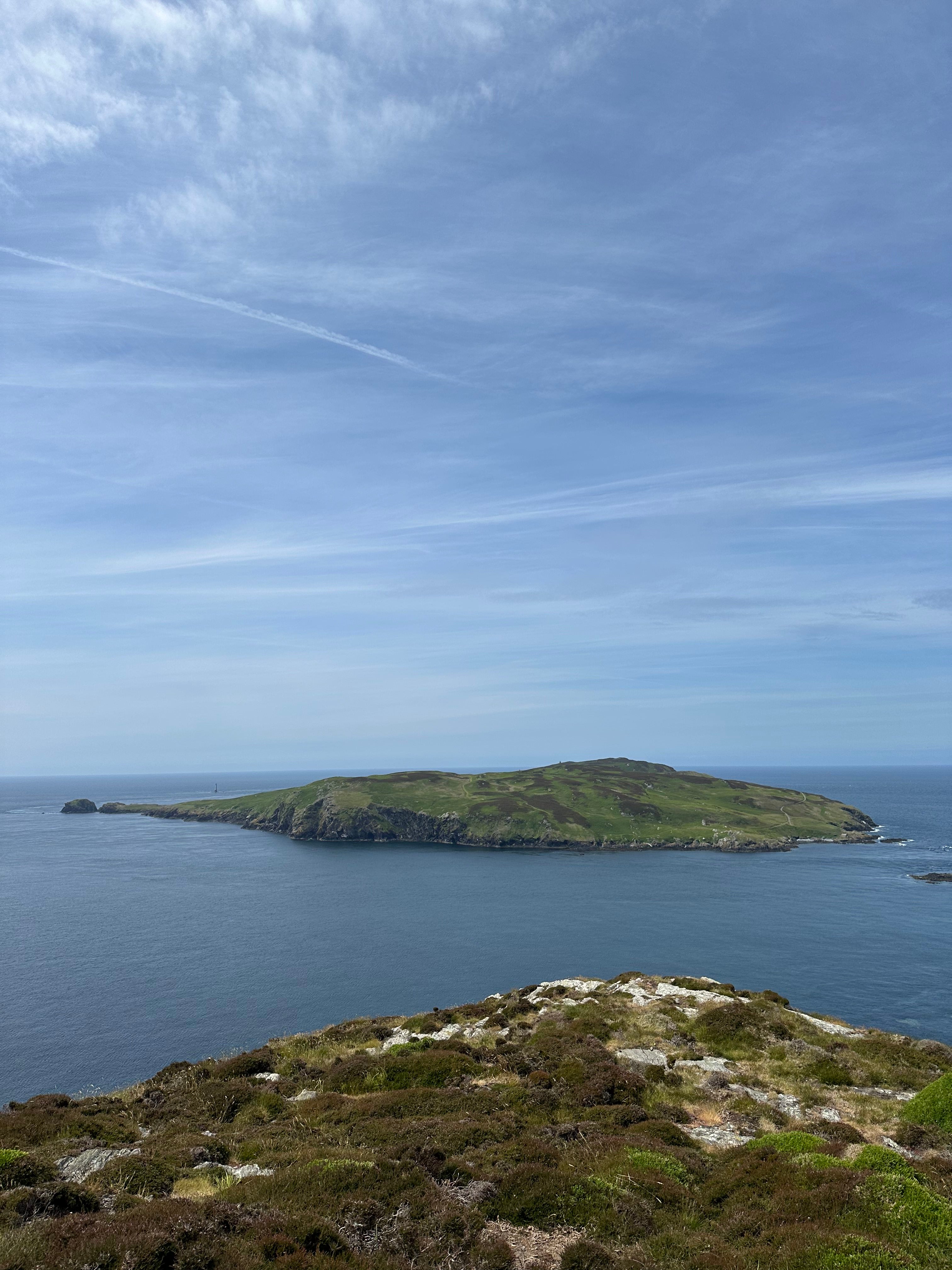 A view of the Calf of Man from the Isle of Man