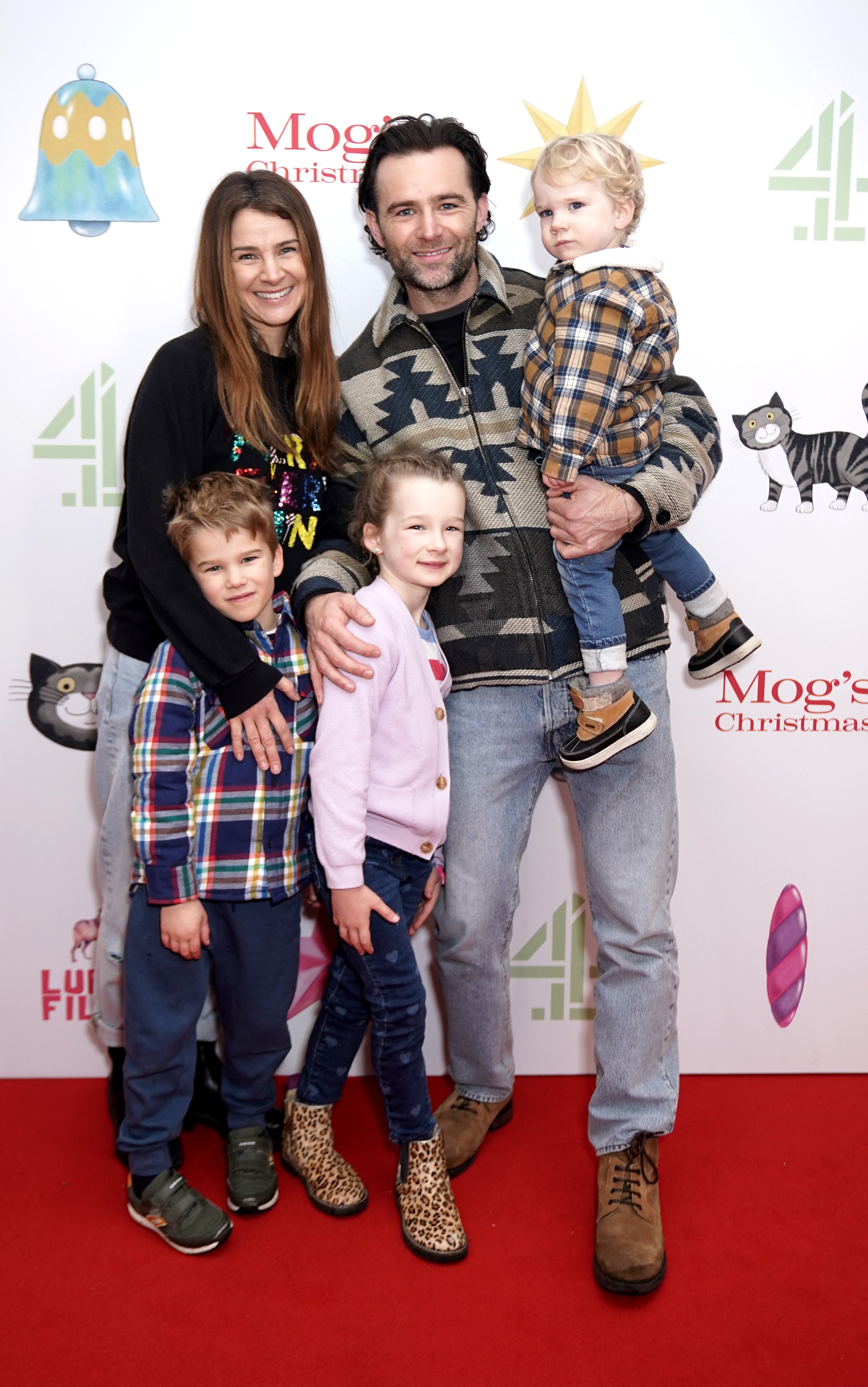 Izzy and Harry Judd and their children Lola, Kit and Lockie