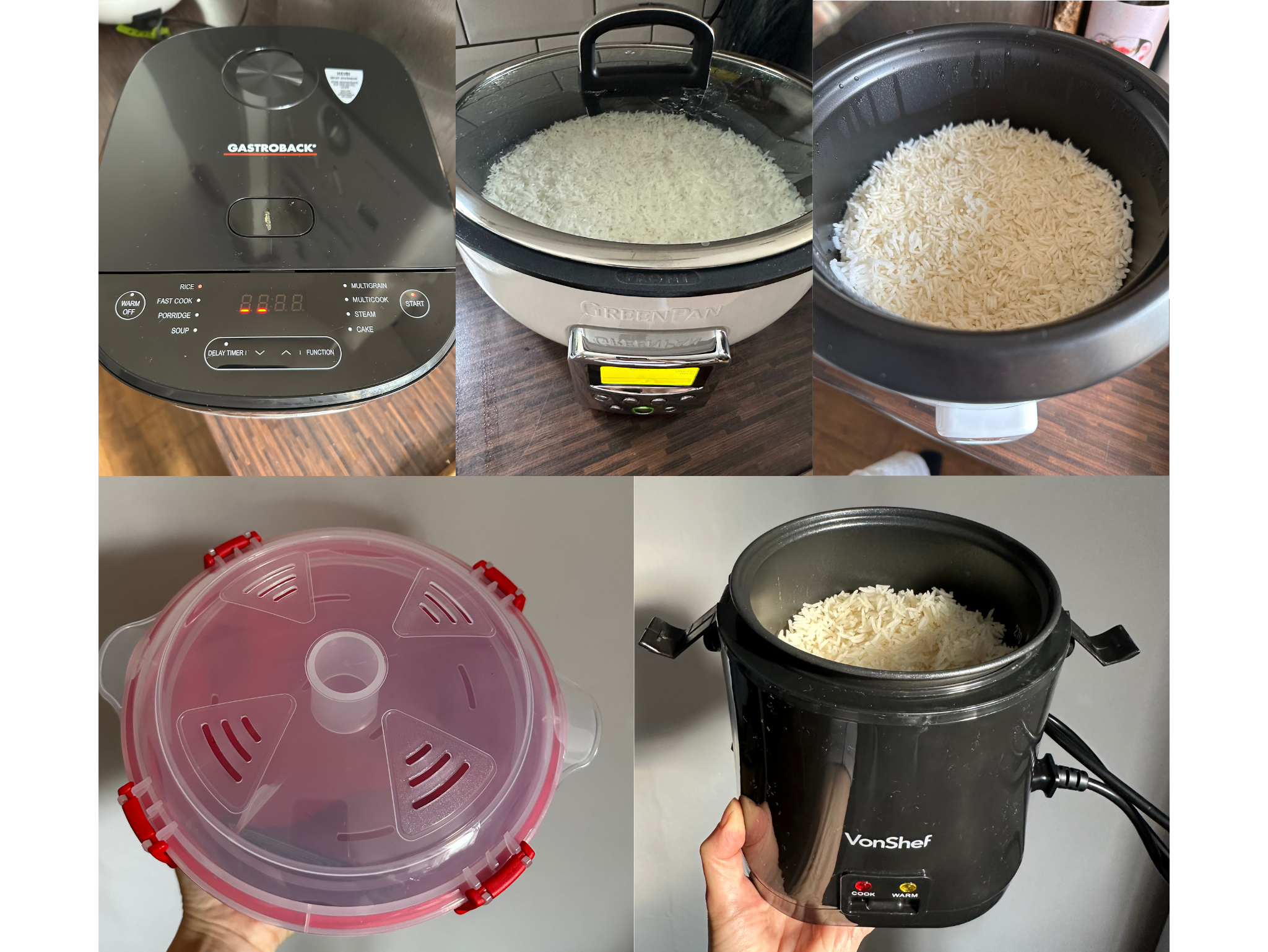 Our tester prepared rice in the most popular steamers and multicookers