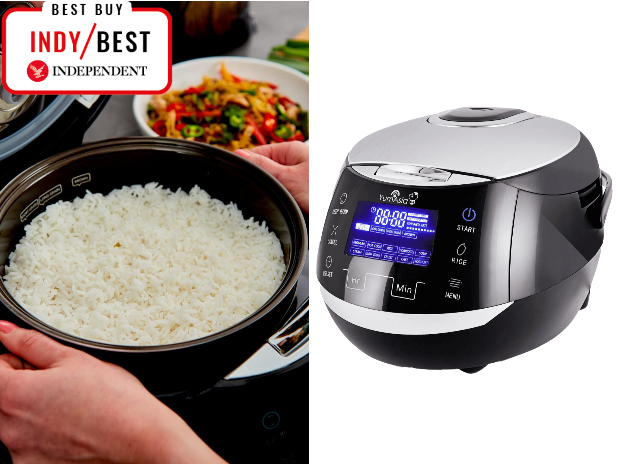 best rice cookers yumasia Sakura Advanced Fuzzy Logic Ceramic Rice Cooker indybest