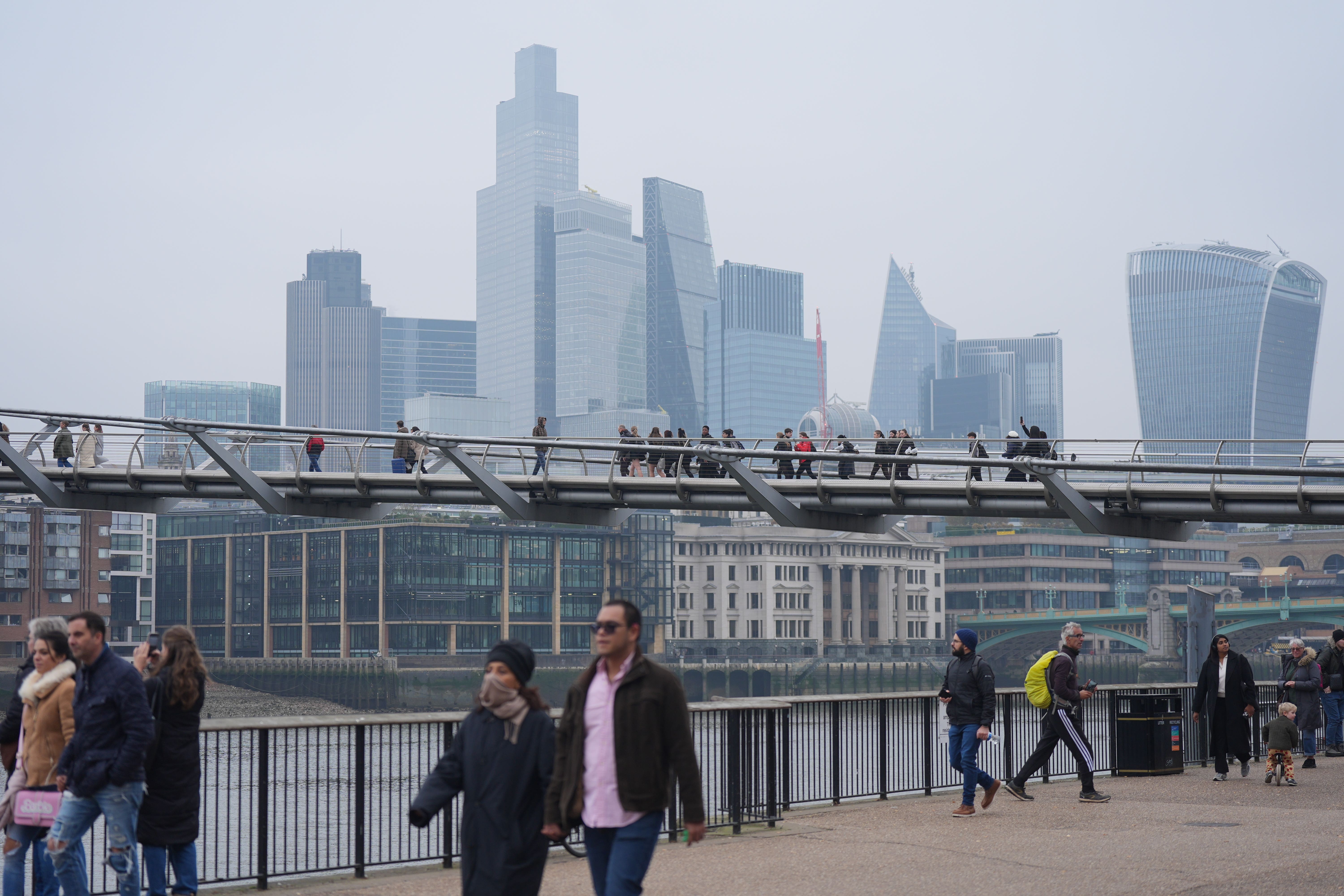 London’s FTSE 100 was outperformed by European peers on Wednesday (Jordan Pettitt/PA)