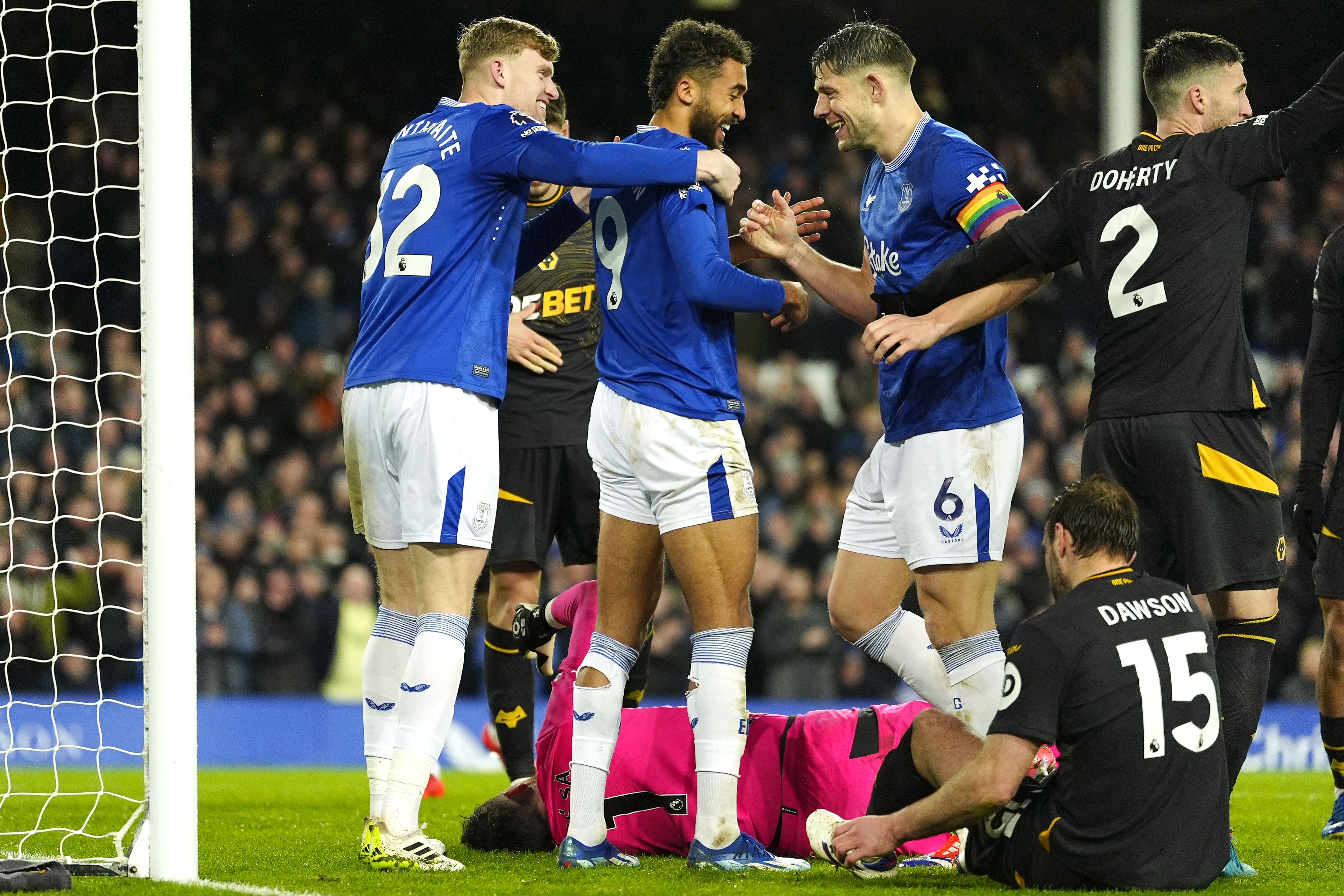 Everton scored four against Wolves