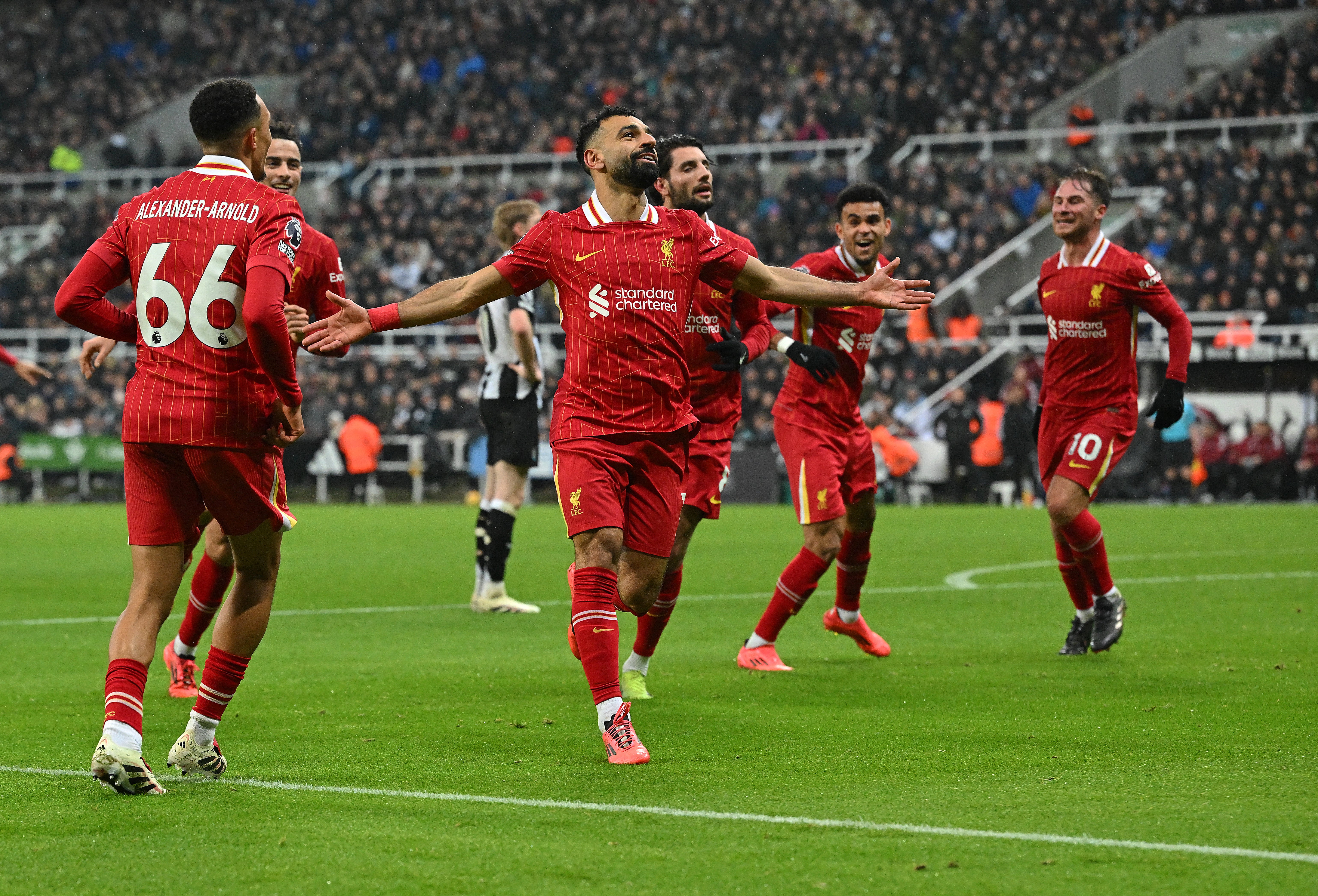 Salah was outstanding in Liverpool’s wild draw with Newcastle