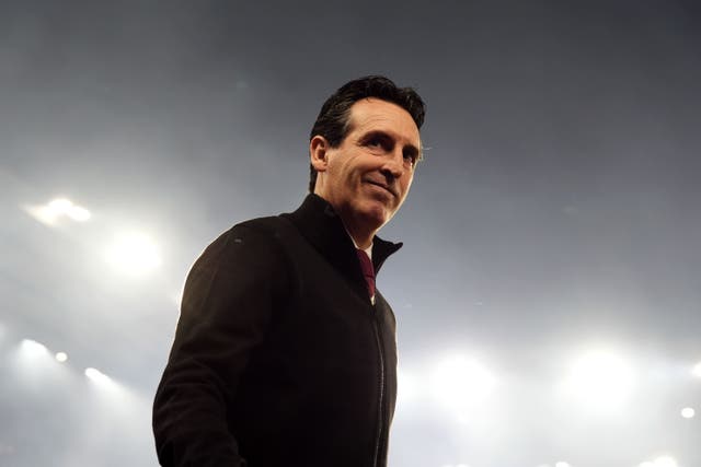 <p>Unai Emery will hope to keep up Villa’s good recent form </p>