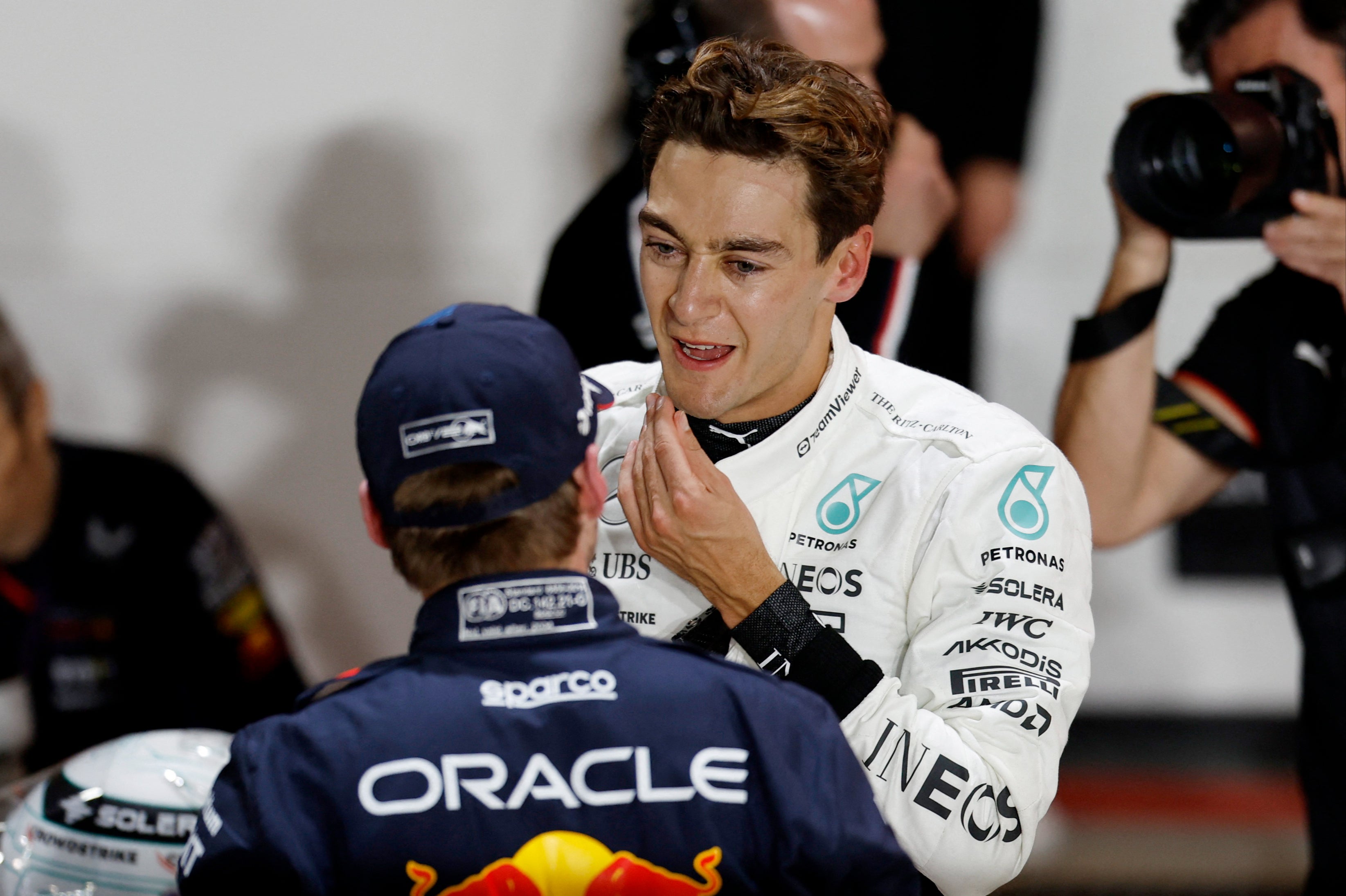 Russell’s war of words with Max Verstappen continued in Abu Dhabi