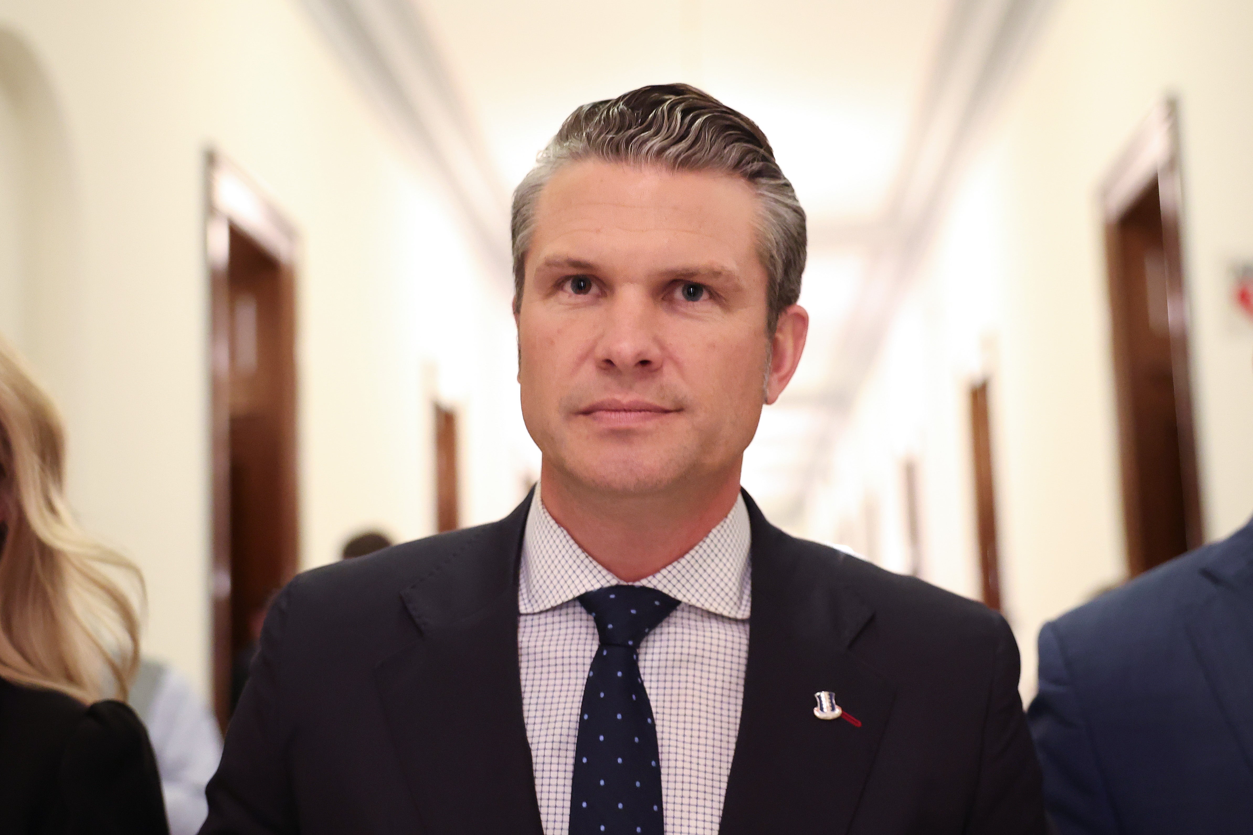 Hegseth met with Senators at the Capitol on December 4