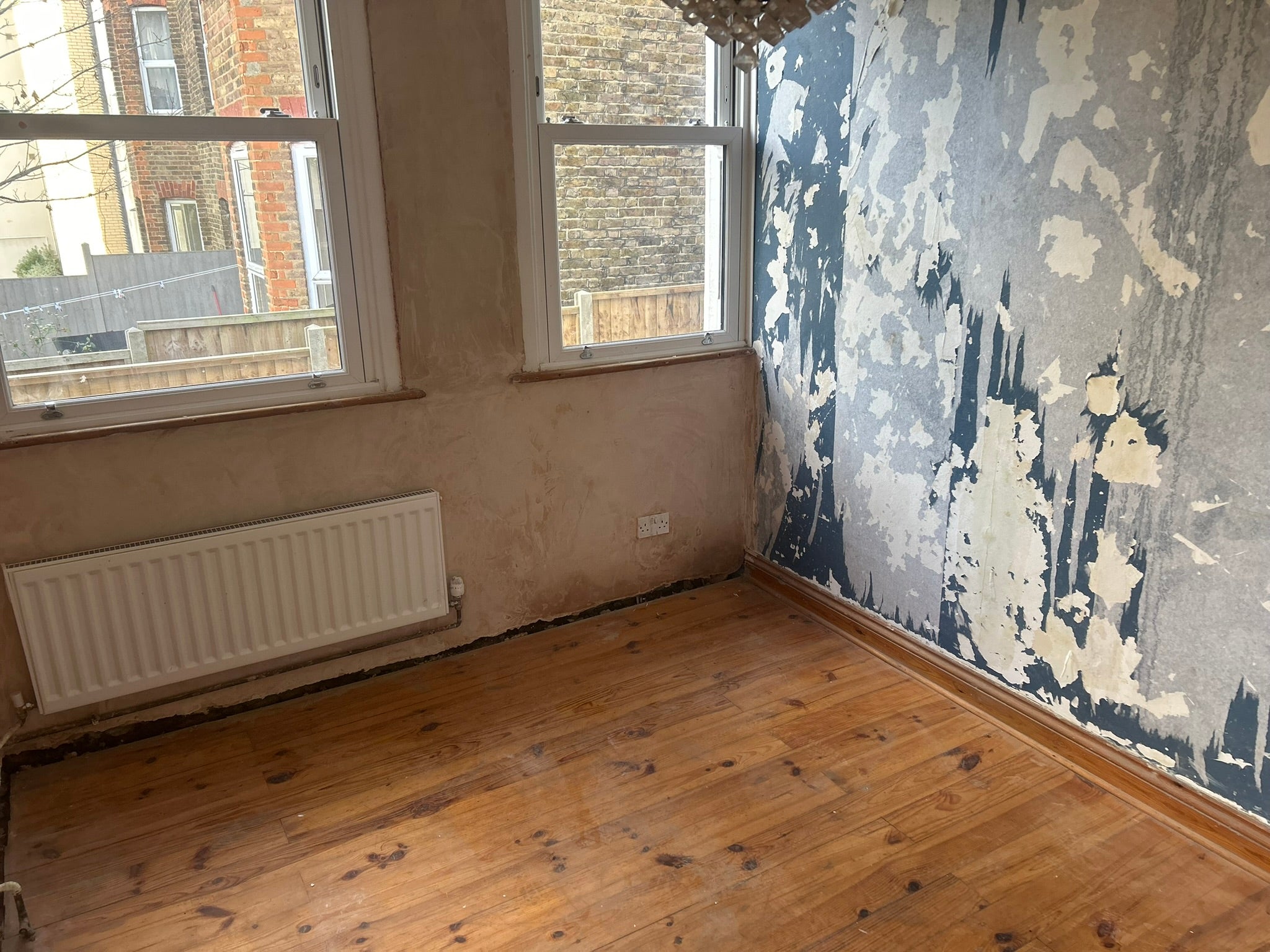 Ms Nilsson’s bedroom is now bare due to repairs that have been carried out to prevent damp