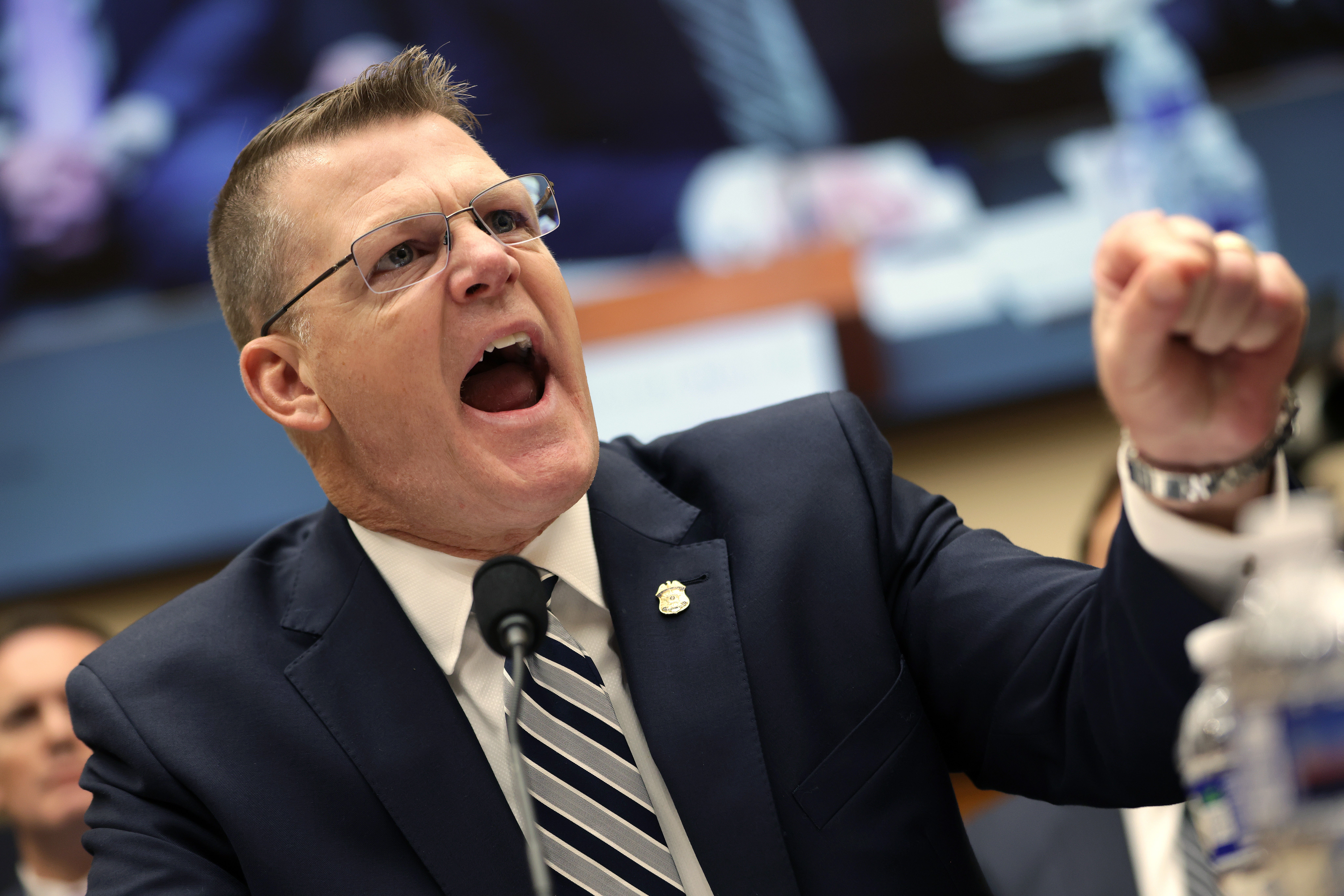 Acting Secret Service director Ronald Rowe erupts at congressman Pat Fallon during a House task force hearing on Trump’s attempted assassinaton on December 5