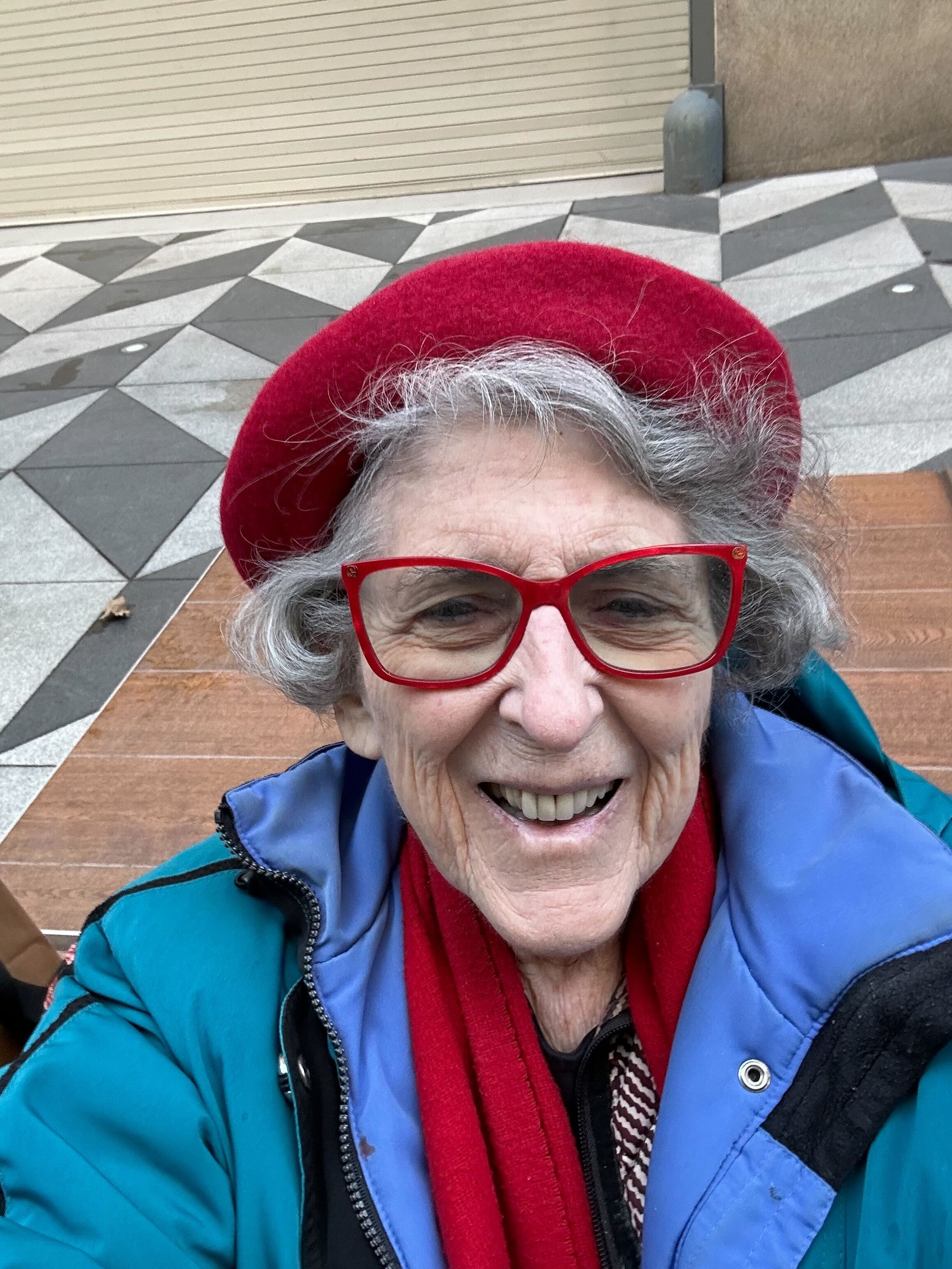 San Francisco resident and retired city politician Carol Ruth Silver, 86, in a selfie