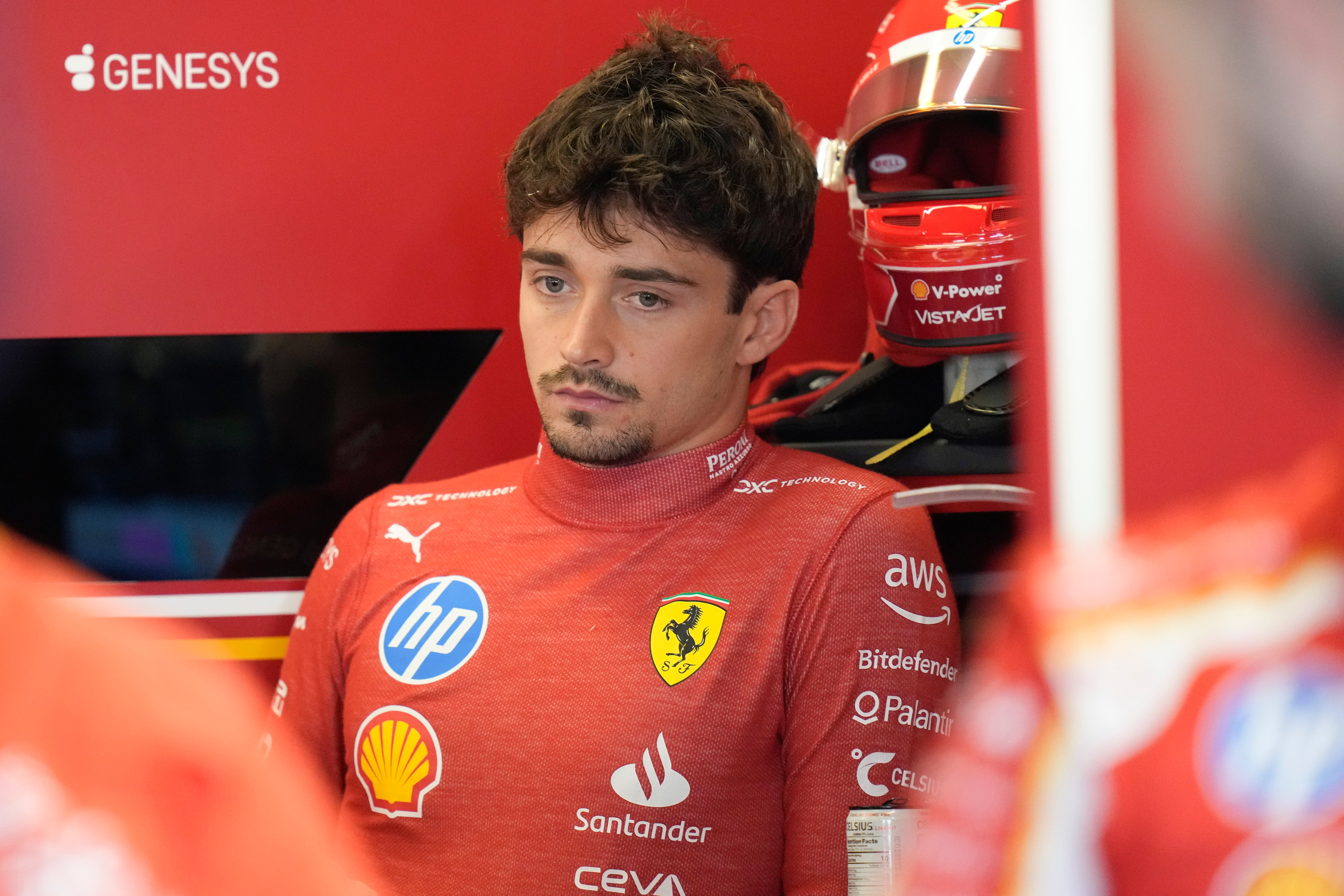 Charles Leclerc has been hit by a grid penalty for the Abu Dhabi Grand Prix (AP Photo/Darko Bandic)