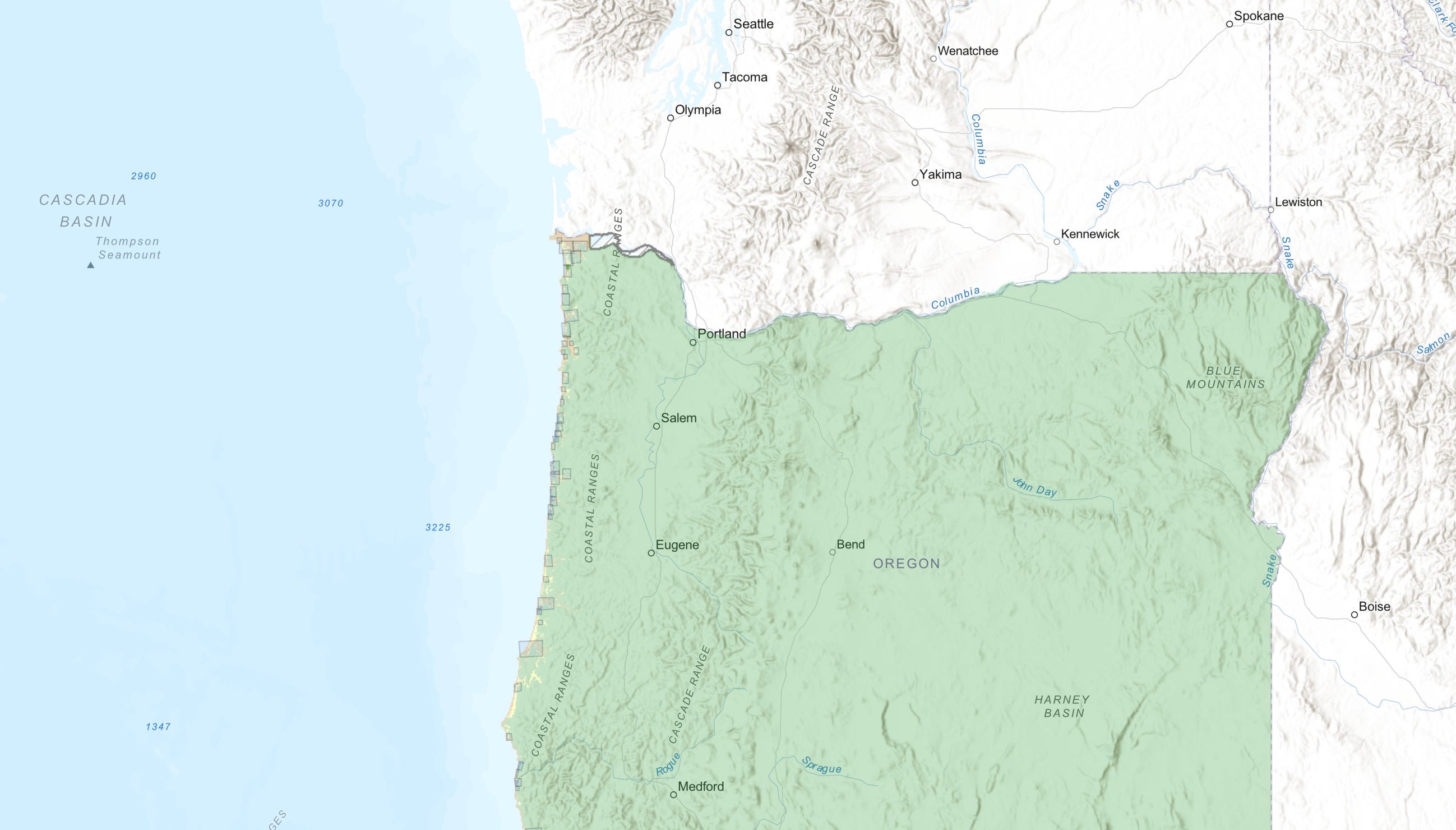 This interactive map shows possible tsunami inundation along the Oregon coast. A tsunami warning was issued for the state’s South Central Oregon Coast and Curry County Coast