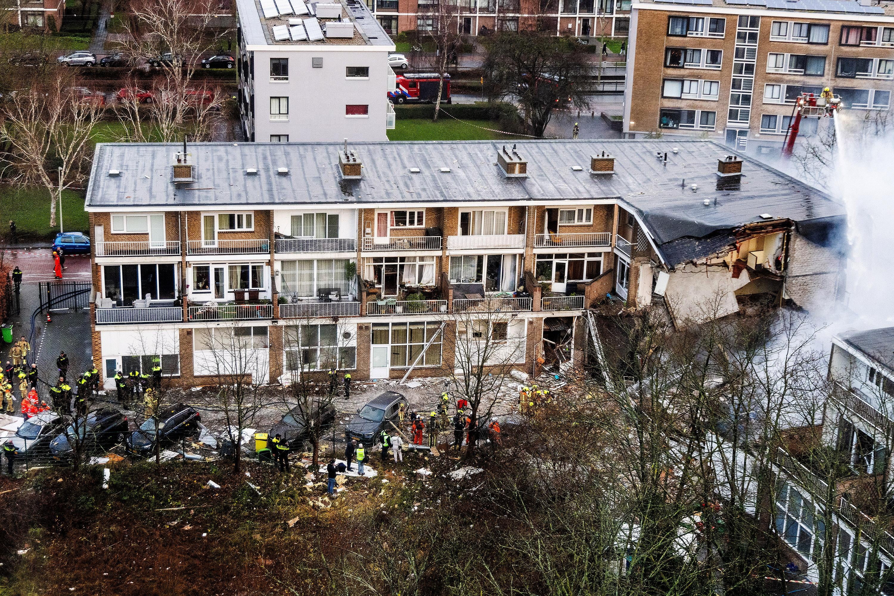 Several apartments were destroyed by the two explosions