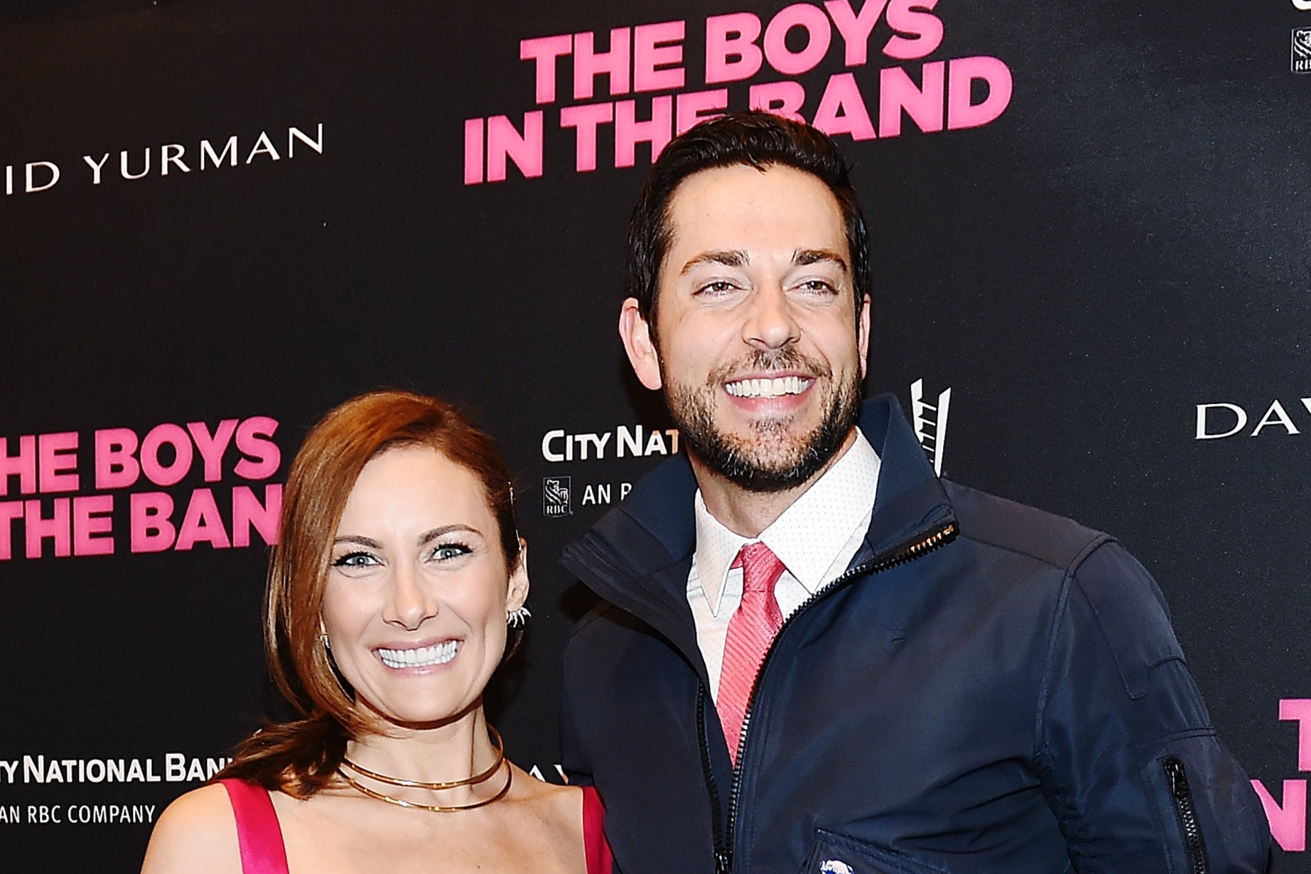 Actors Laura Benanti and Zachary Levi in 2018