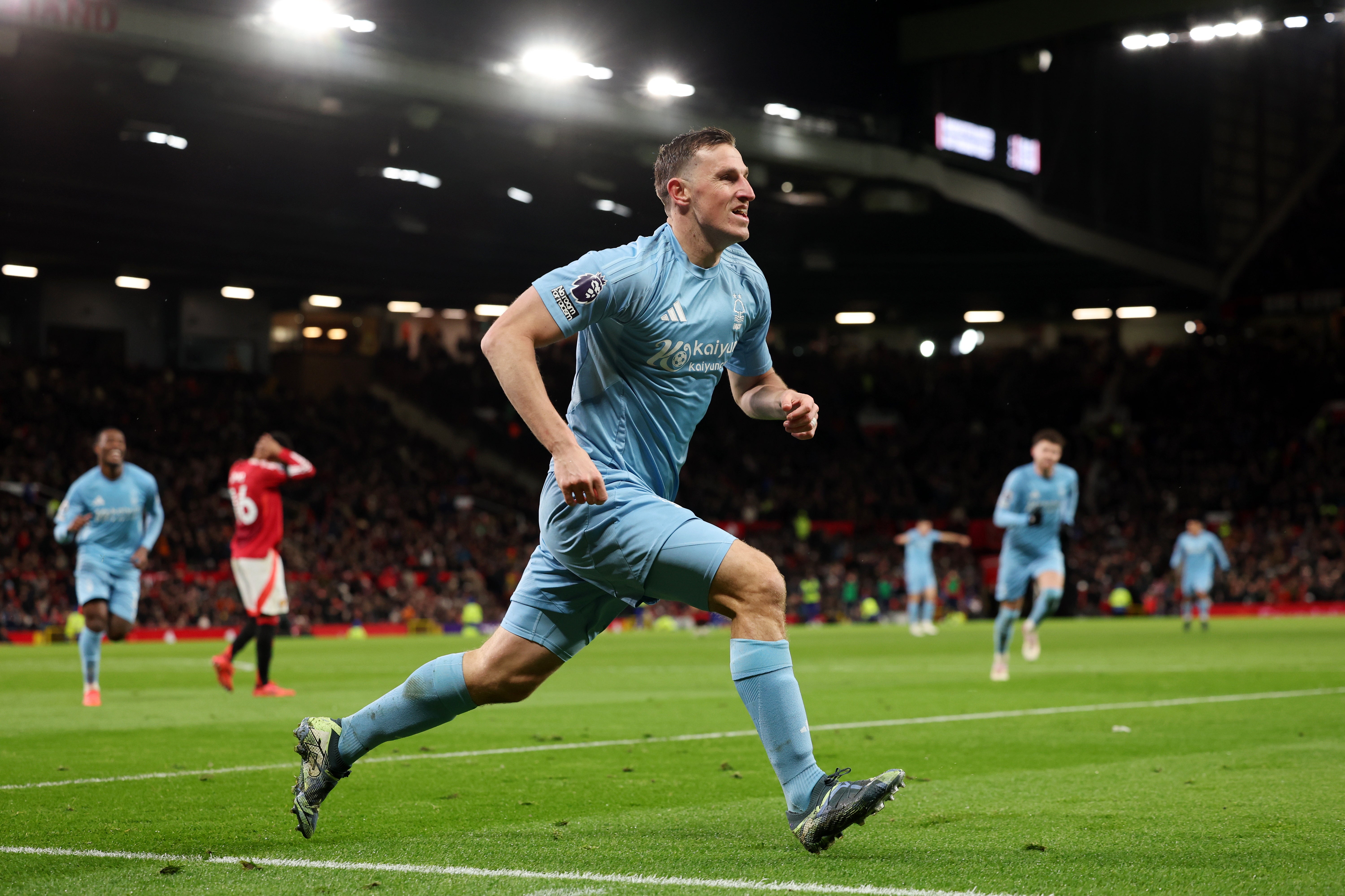 Nottingham Forest's Chris Wood celebrates scoring