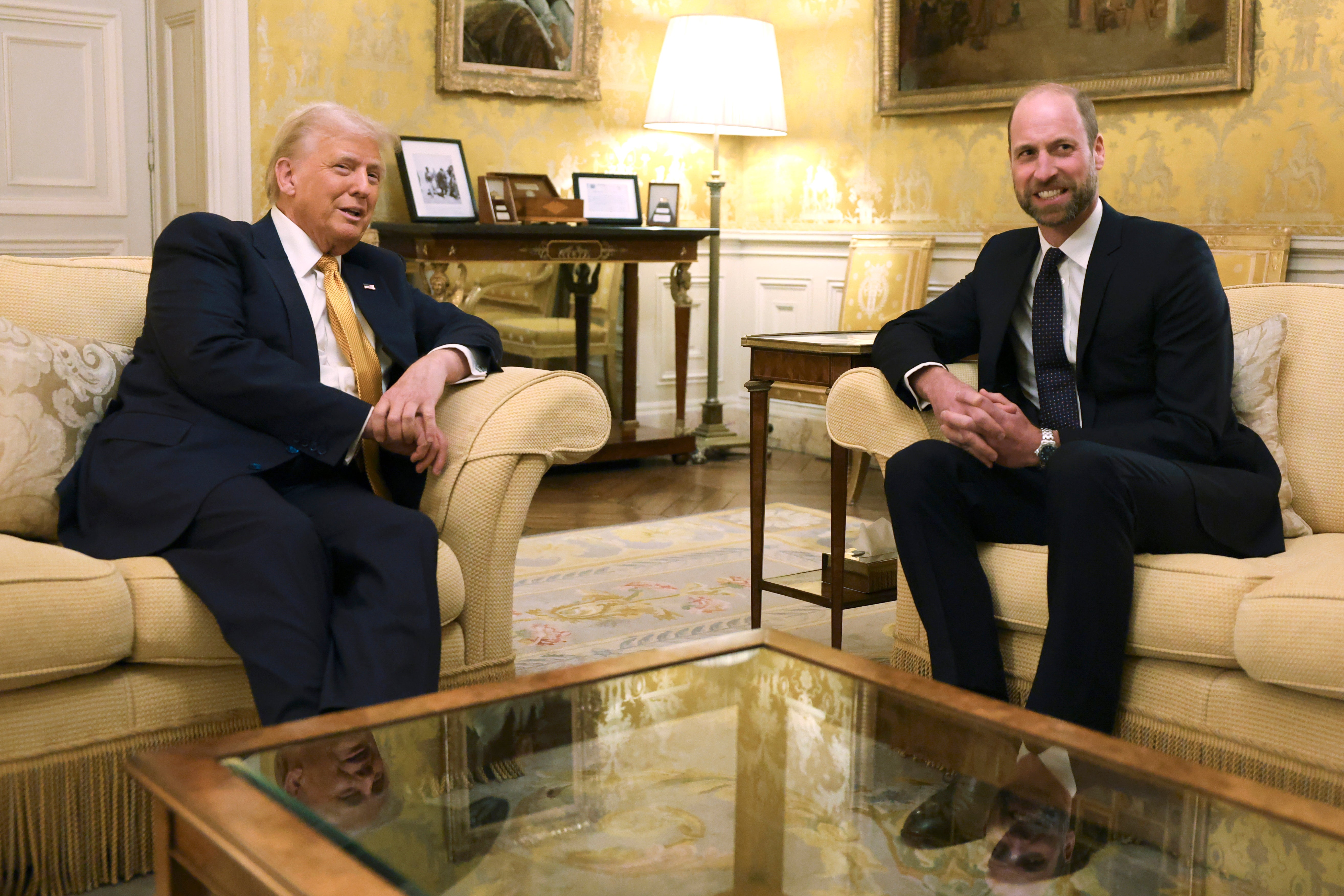 Trump sat down with William following the ceremonial reopening of Notre Dame cathedral on Saturday