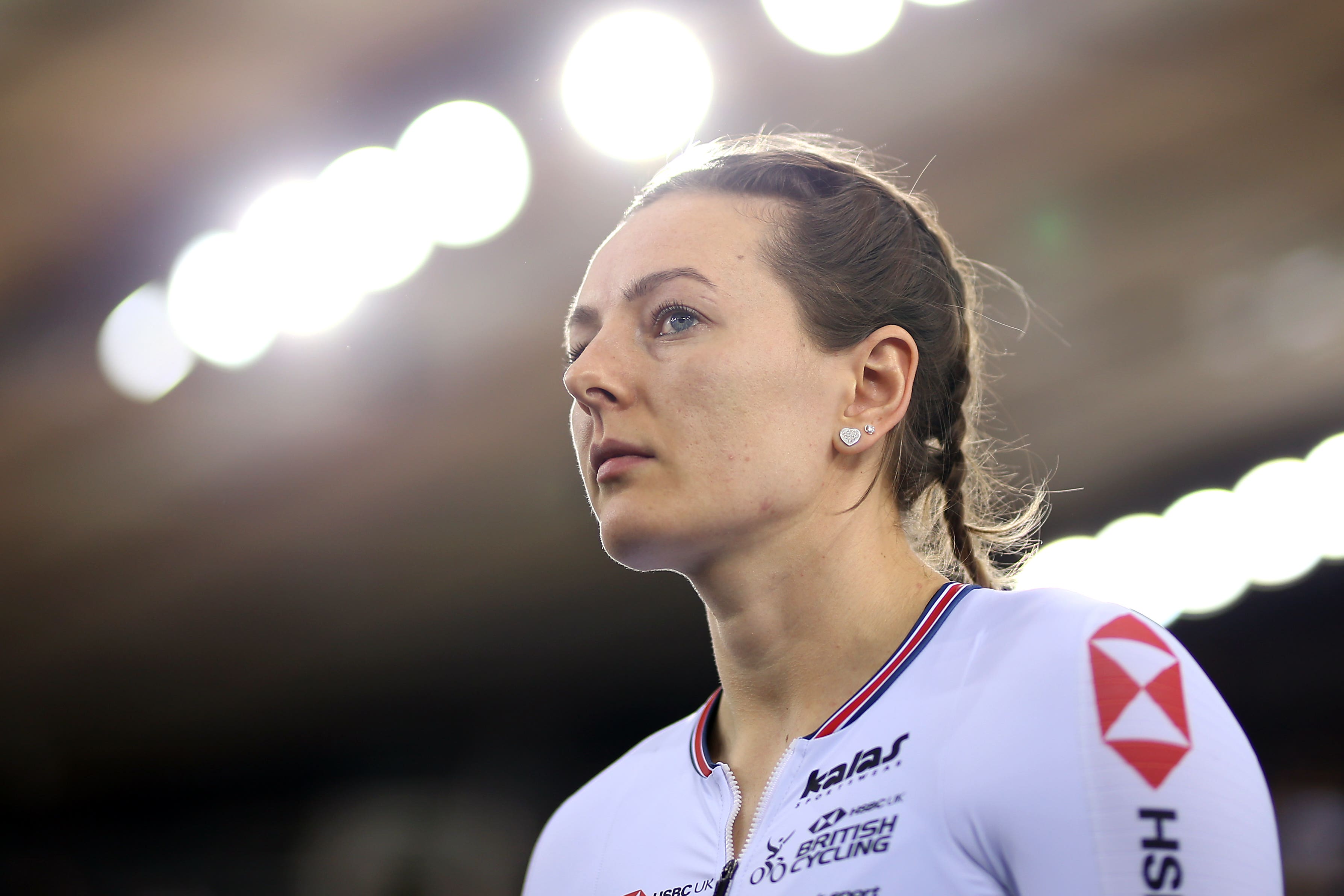 Katy Marchant was treated in hospital after a heavy crash at the UCI Track Champions League in London (Steven Paston/PA)