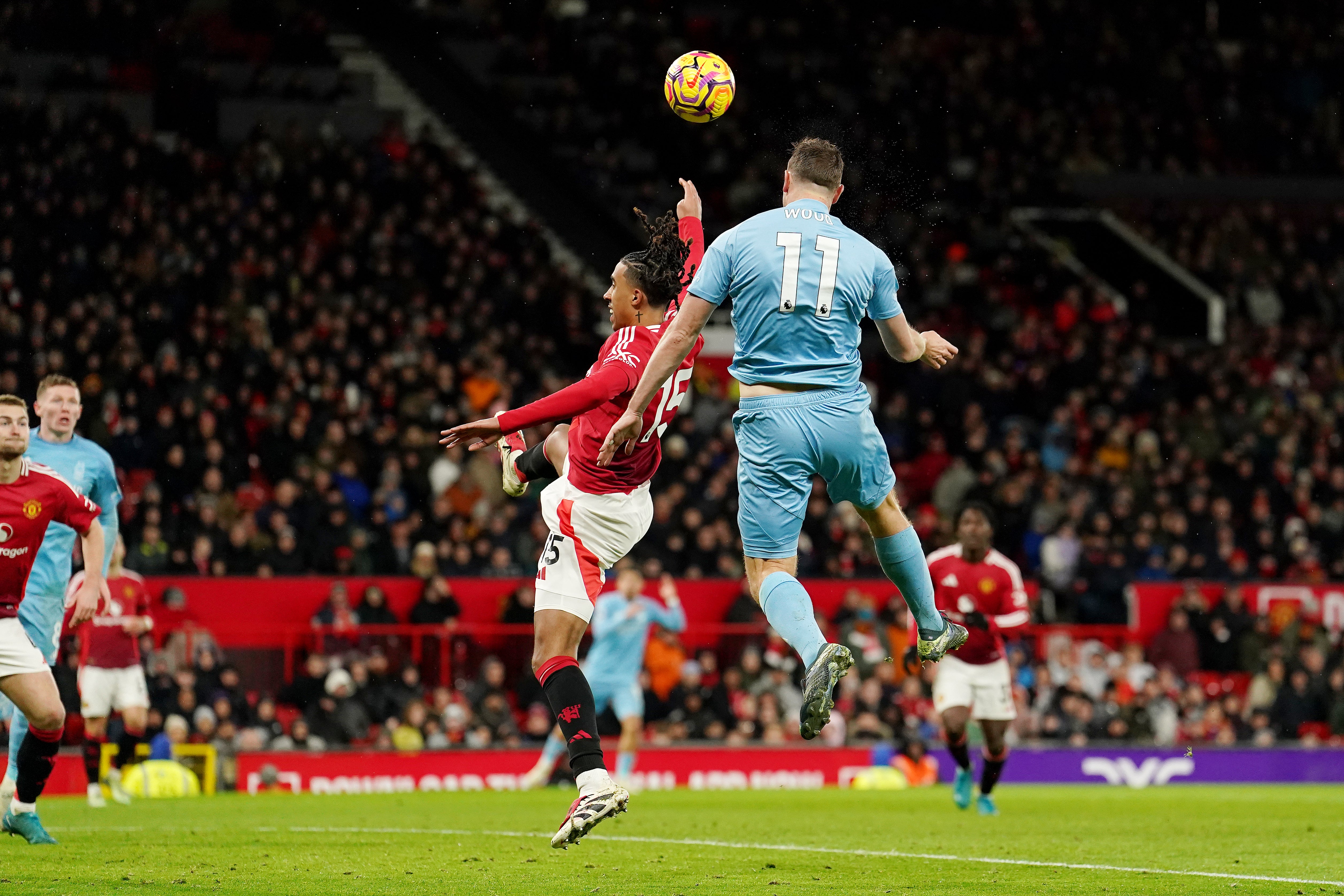 Chris Wood scored Forest’s third goal as they went on to defeat Man Utd