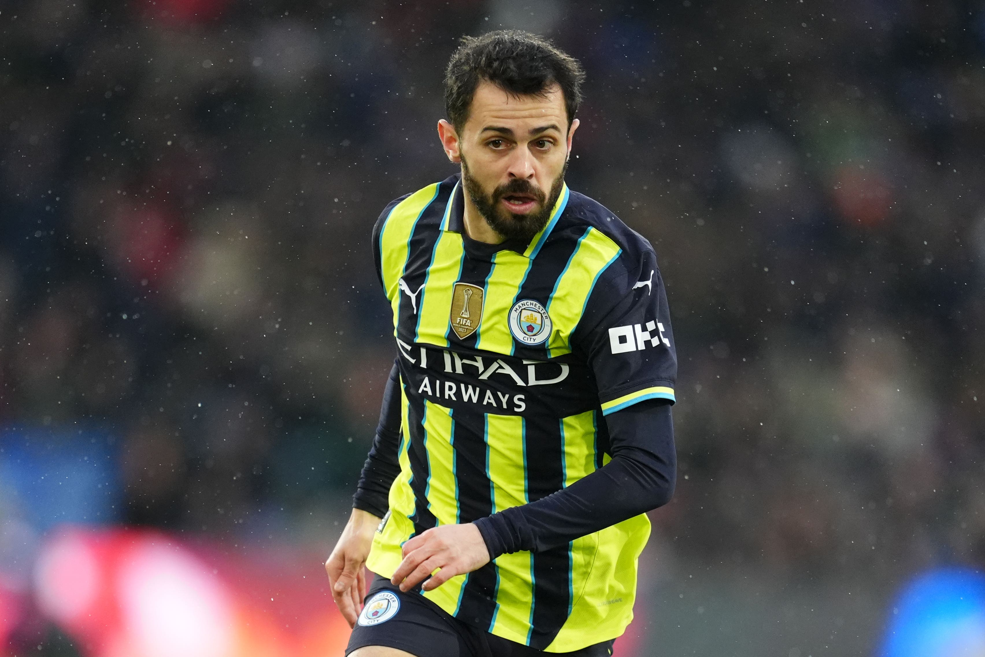 Bernardo Silva was unable to guide Manchester City to victory over Crystal Palace (Adam Davy/PA)