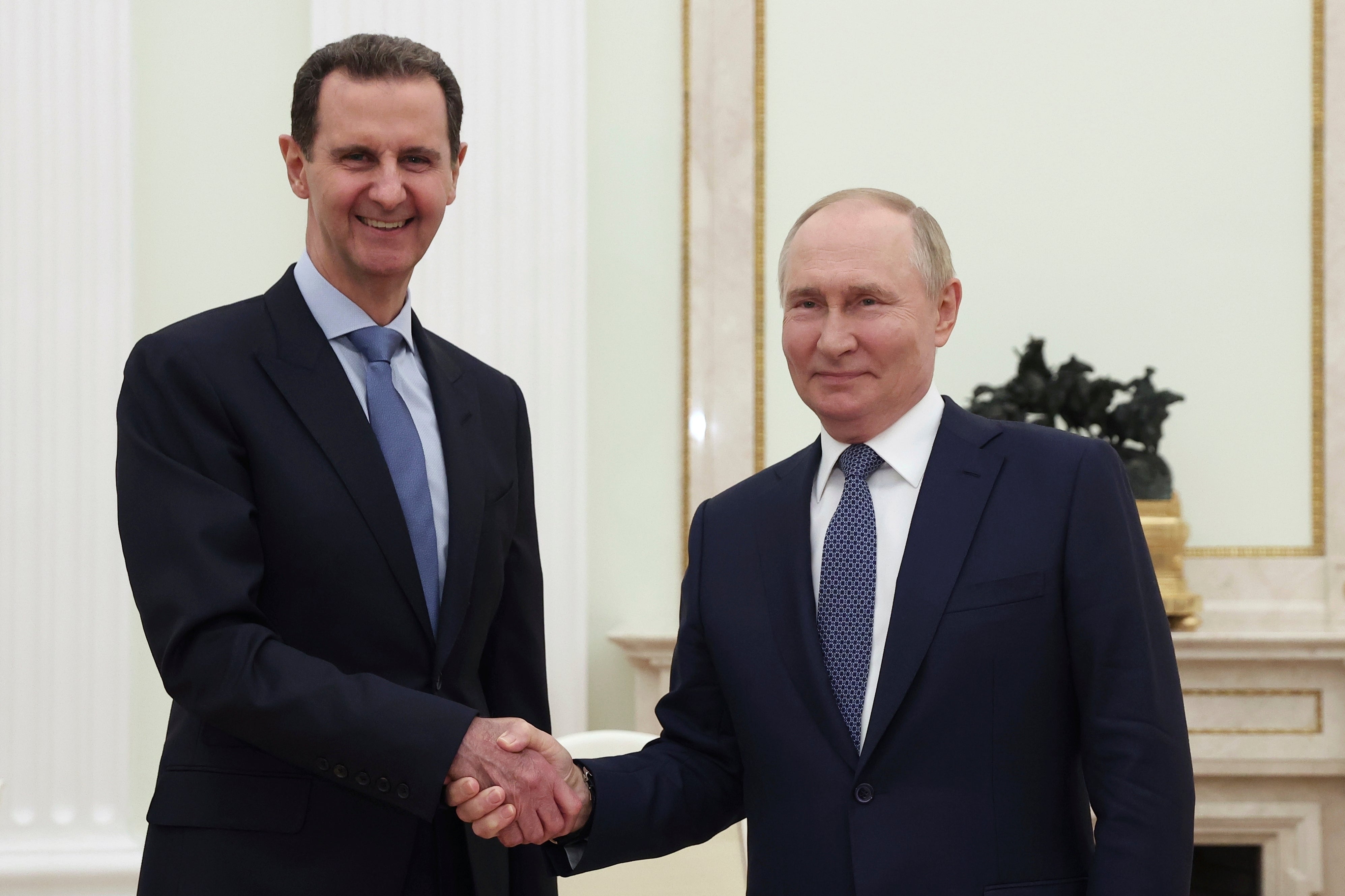 Vladimir Putin helped to prop up the Assad regime – the toppled Syrian leader is reportedly now in Moscow