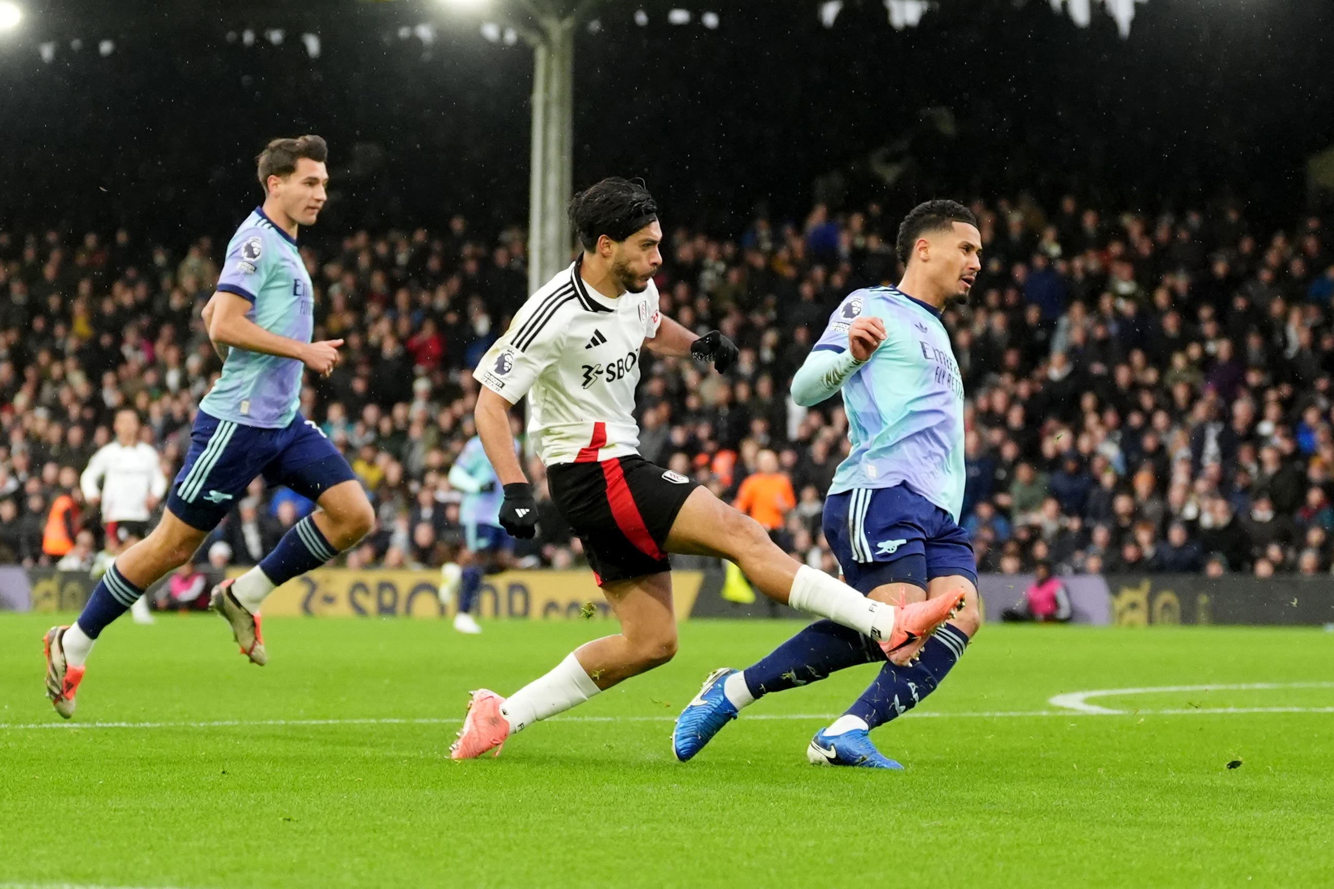 Raul Jimenez put Fulham ahead against Arsenal