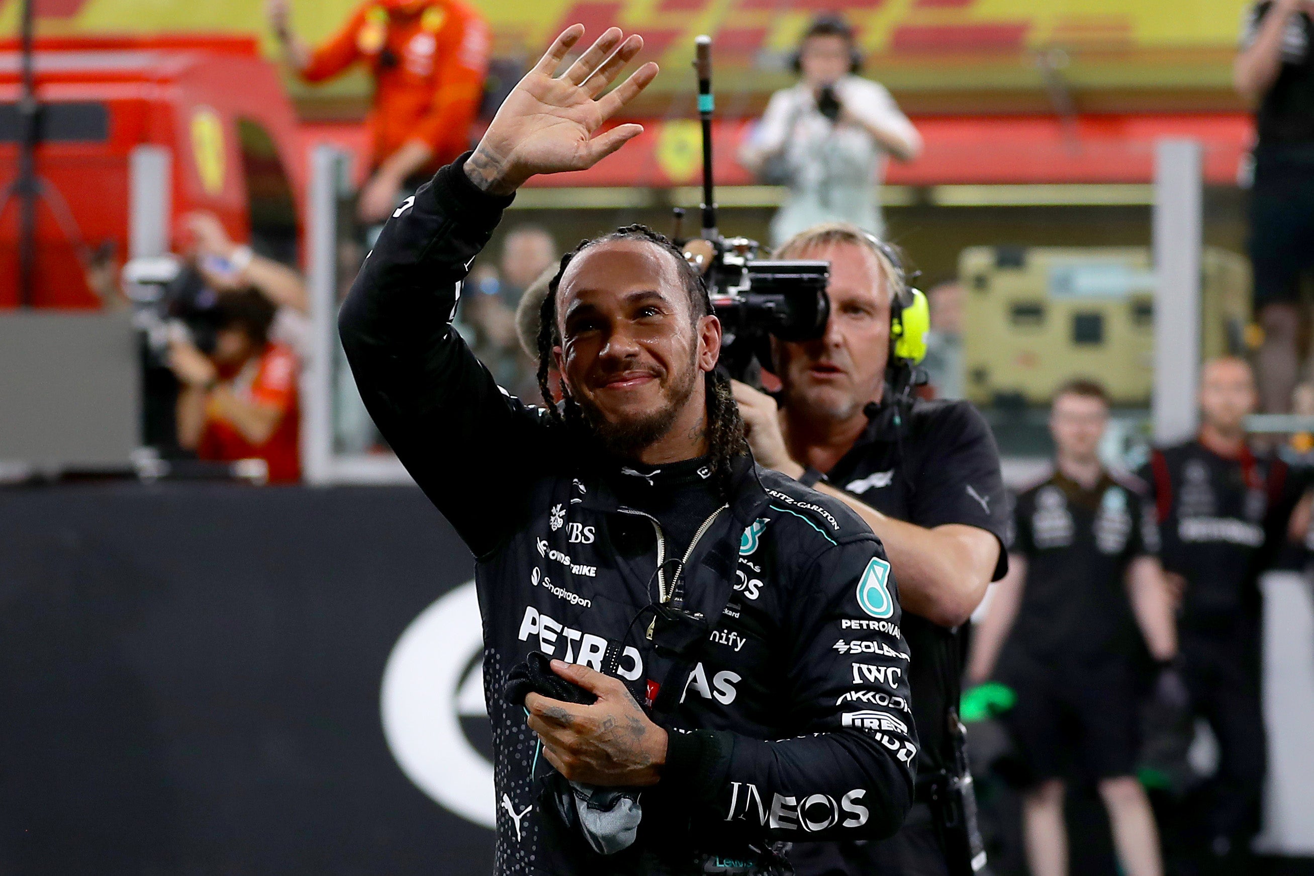 Lewis Hamilton finished fourth in his final race for Mercedes at the Abu Dhabi Grand Prix