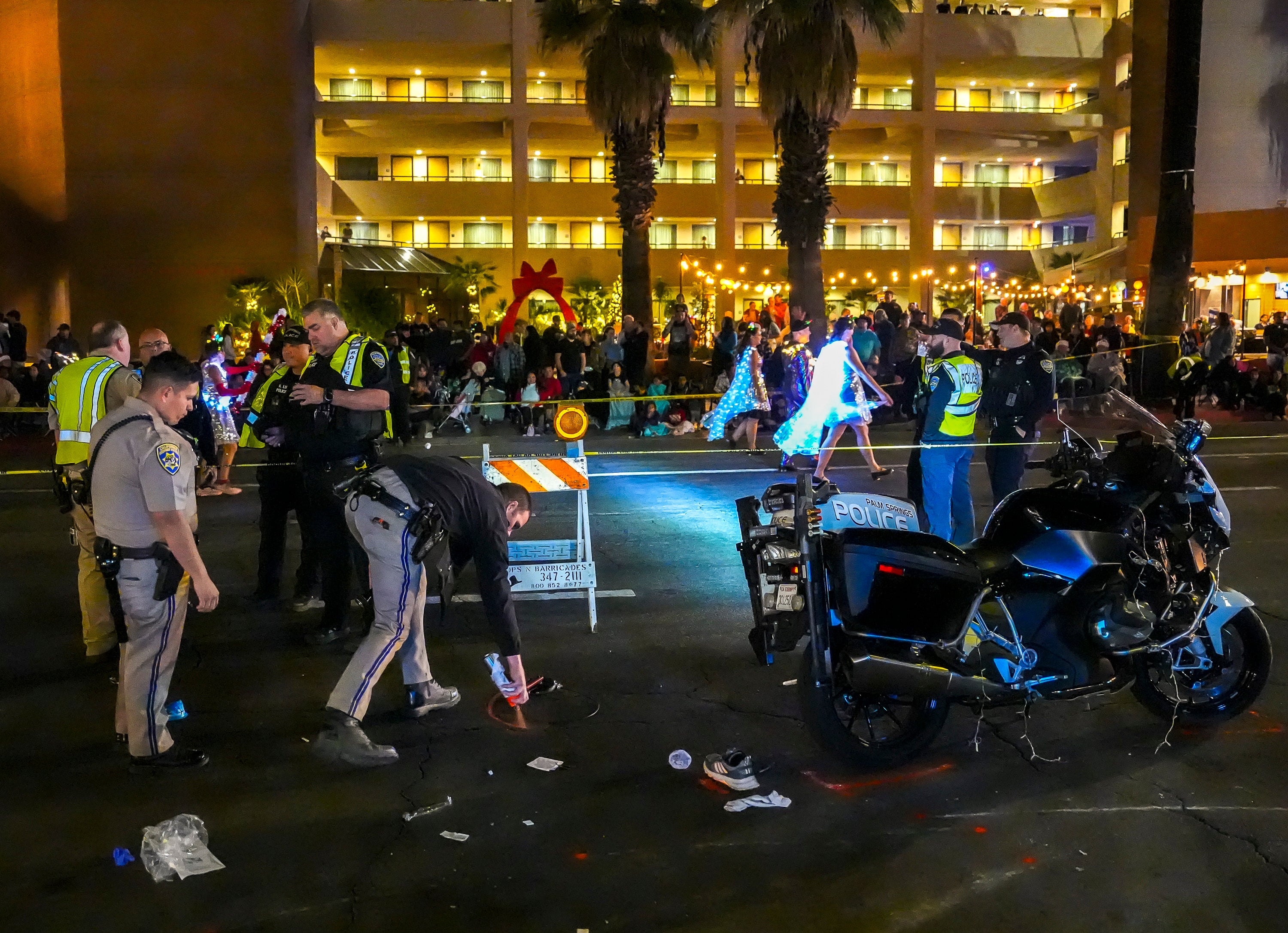 Palm Springs Festival of Lights Parade that typically draws between 80,000 and 100,000 spectators.