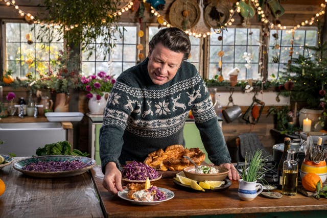 <p>Jamie Oliver’s festive special promises to rescue your Christmas dinner from the usual fare with bold, flavourful twists</p>