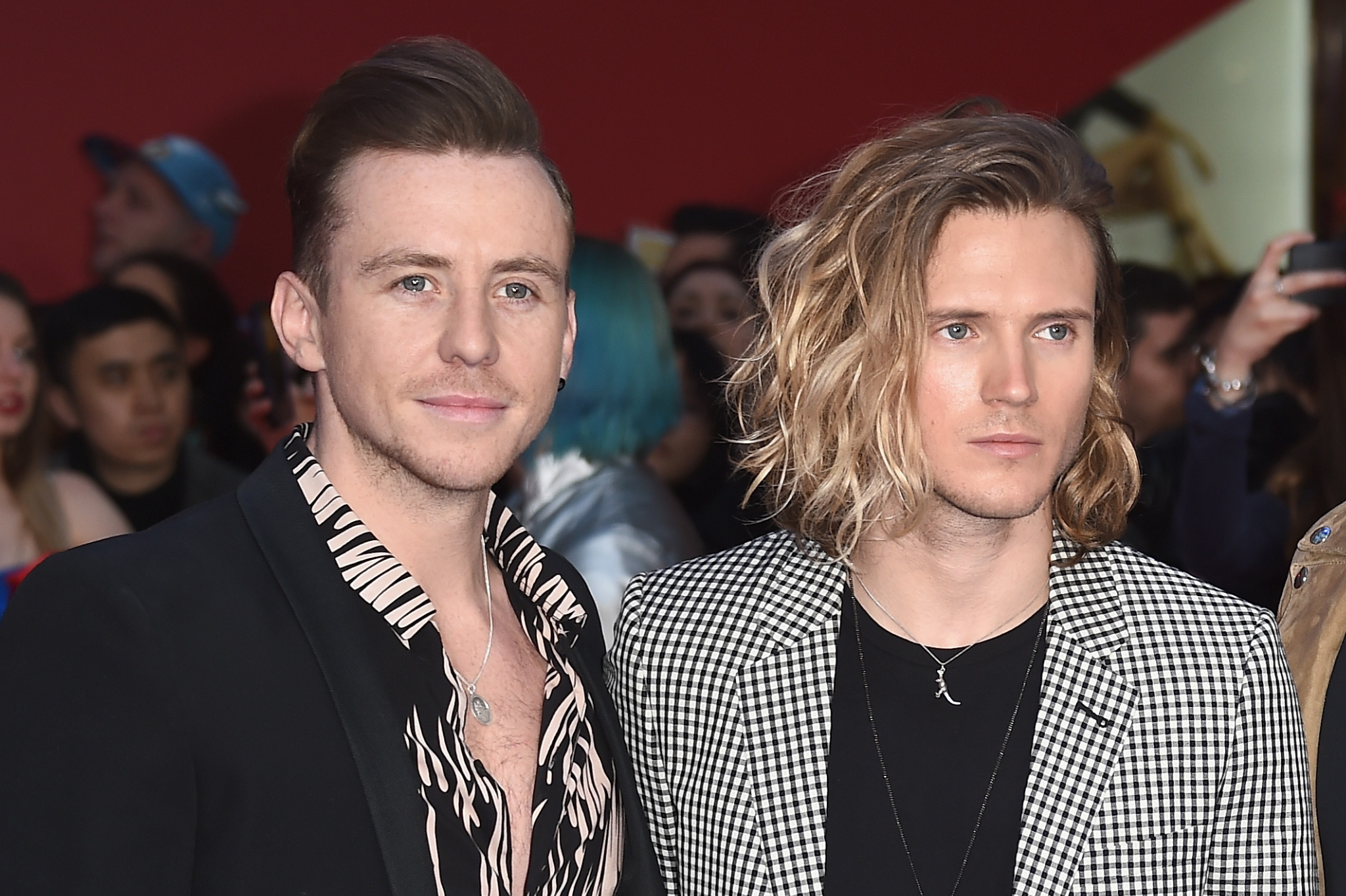 Jones and Dougie Poynter in 2016